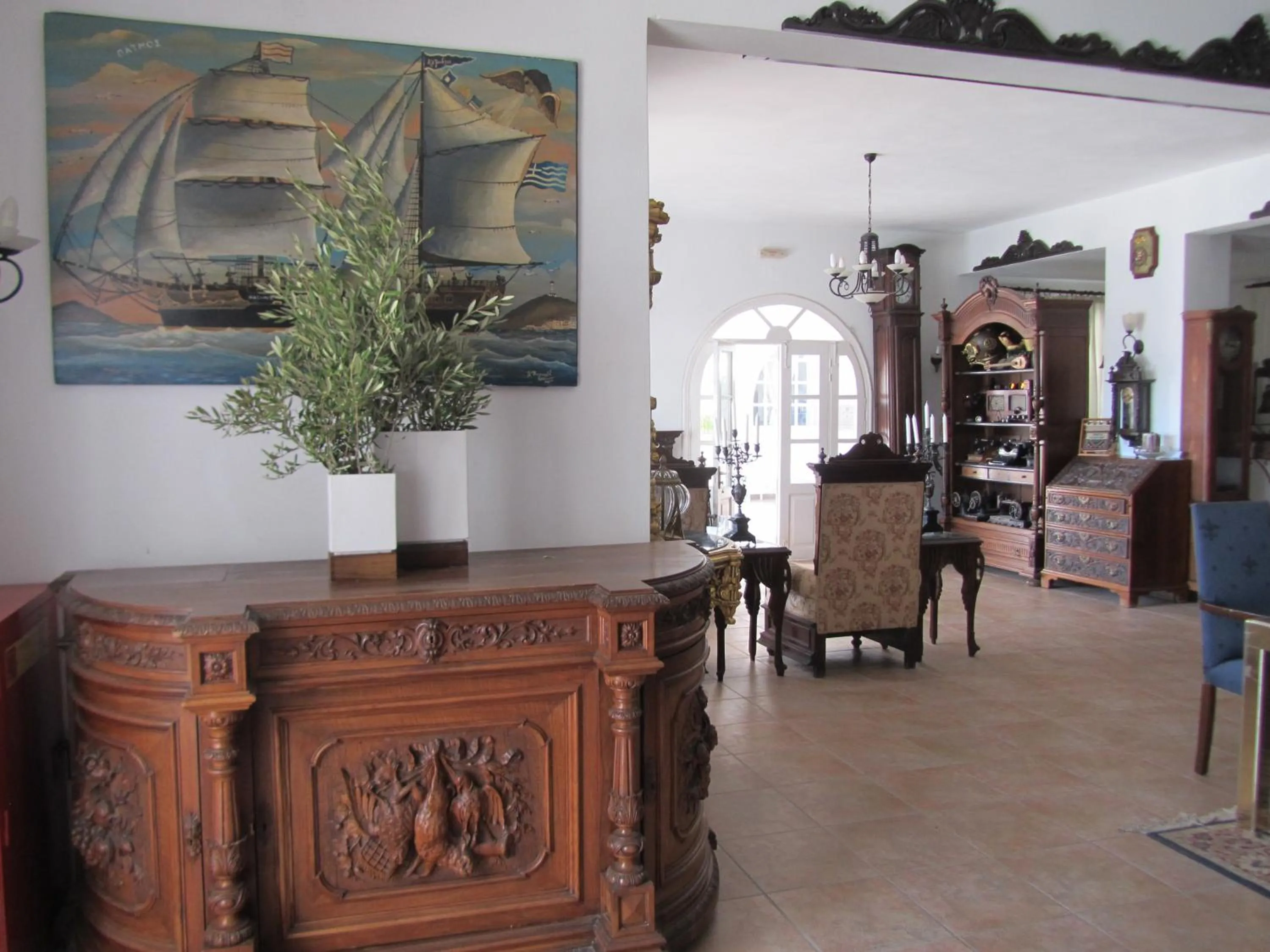 Decorative detail in Porto Scoutari Romantic Hotel