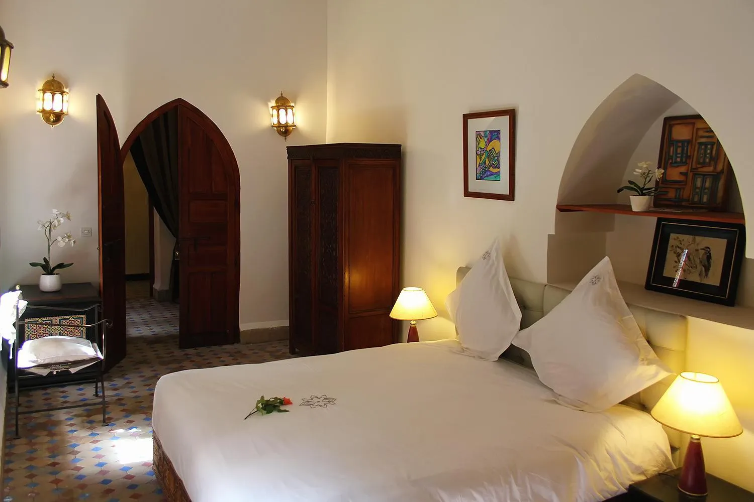 Photo of the whole room, Bed in Riad Soundouss