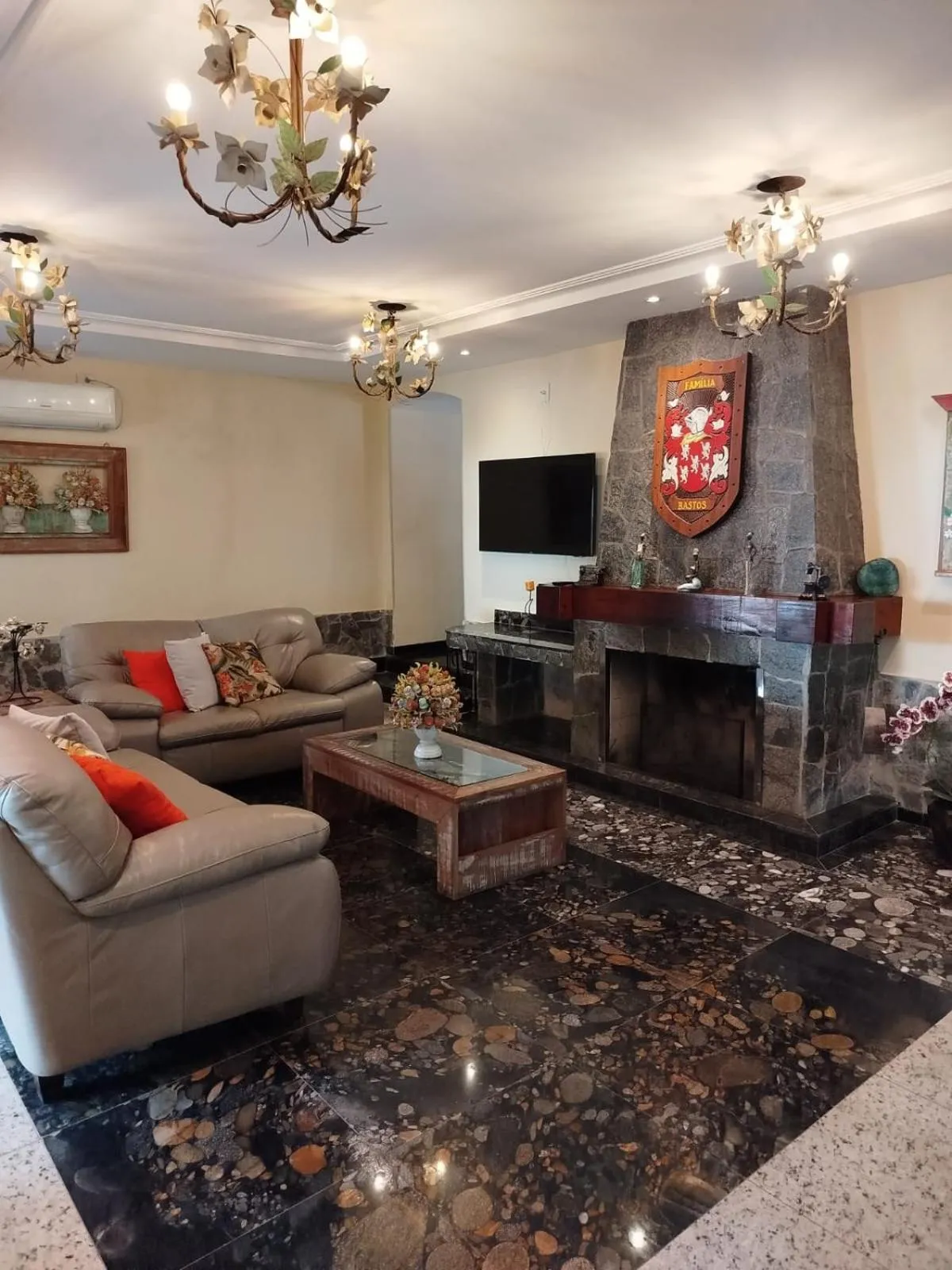 Living room in Hotel Rio Penedo