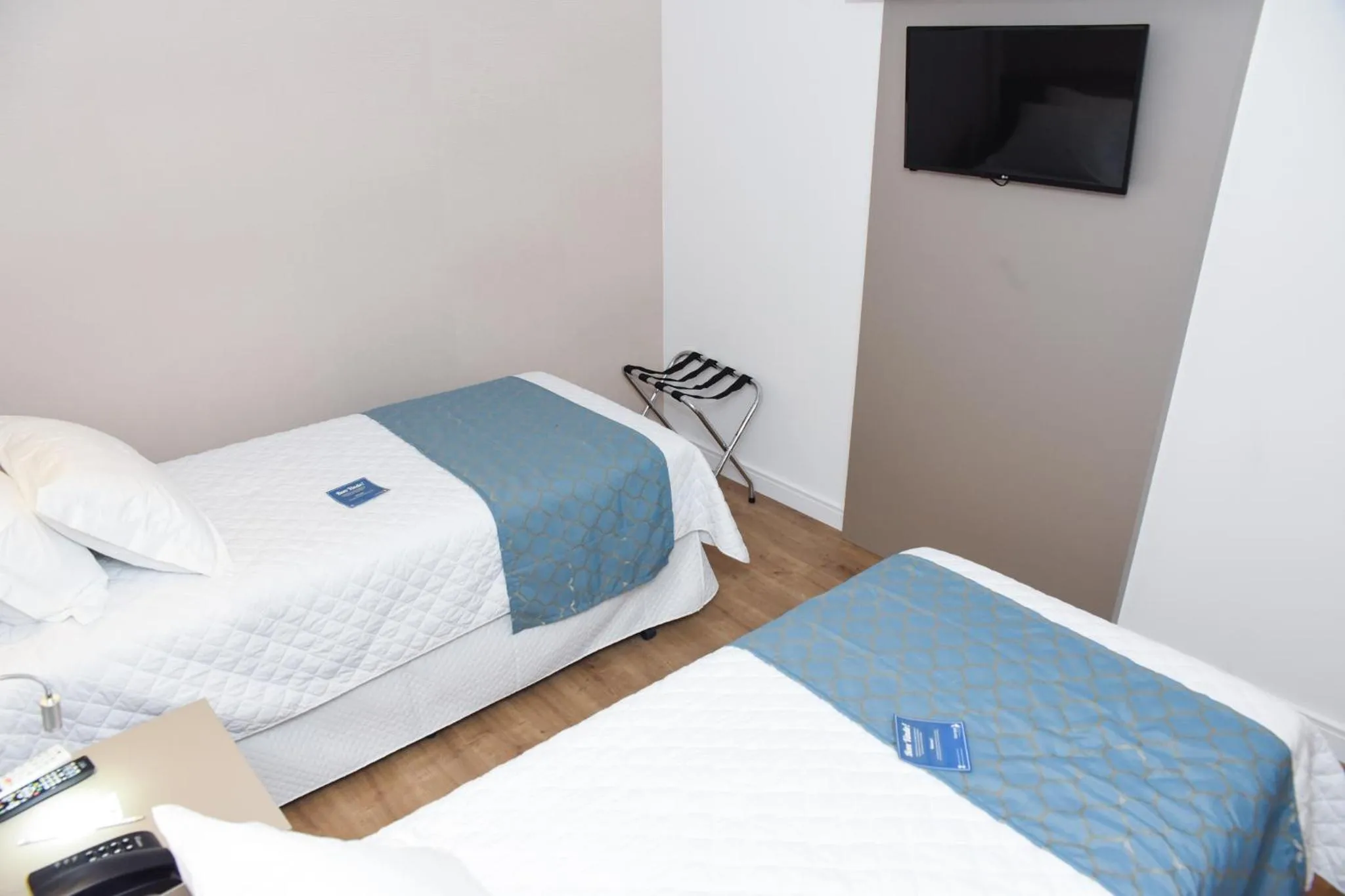 Bed in Blue Open Hotel