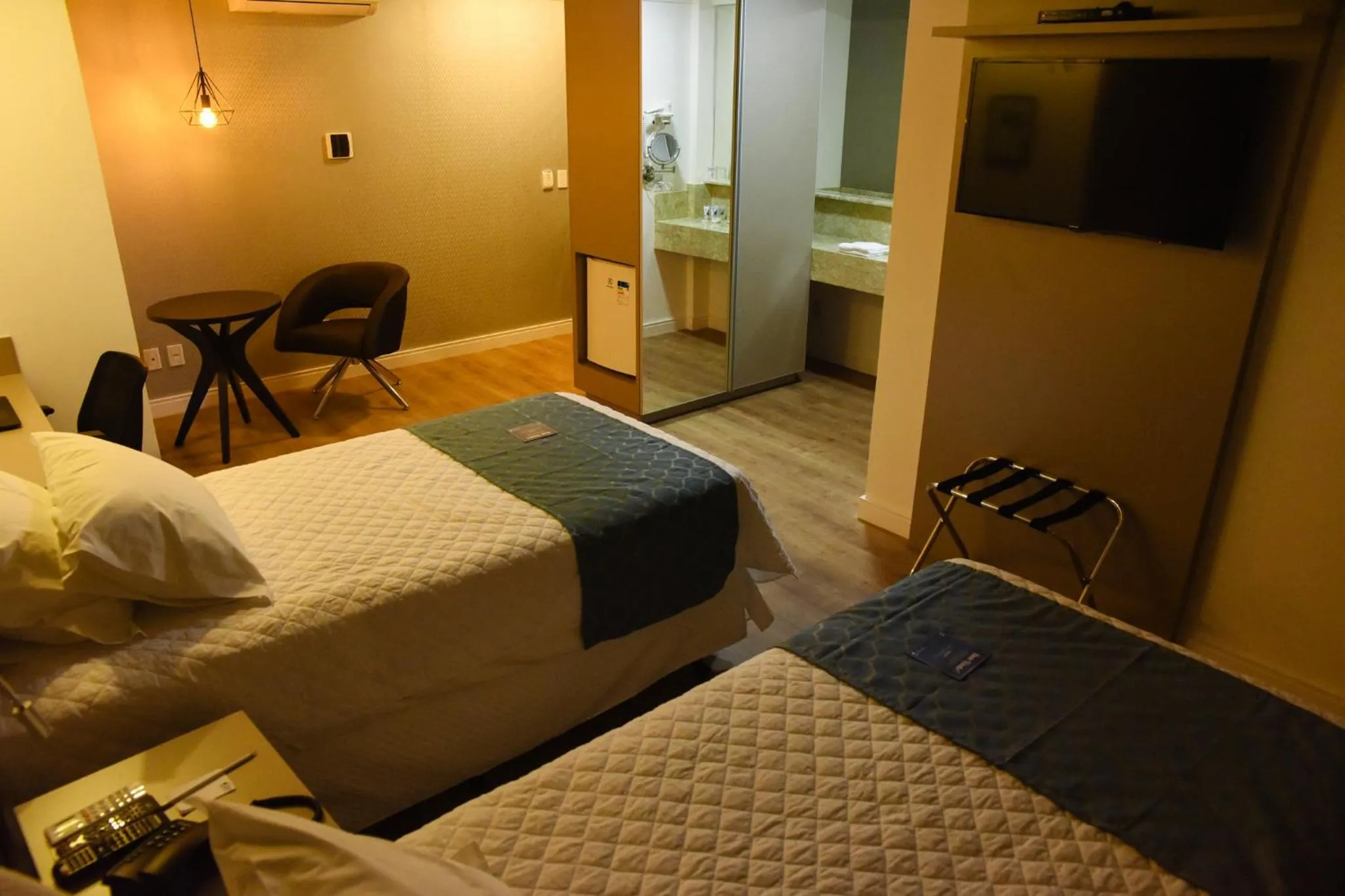 Bed in Blue Open Hotel