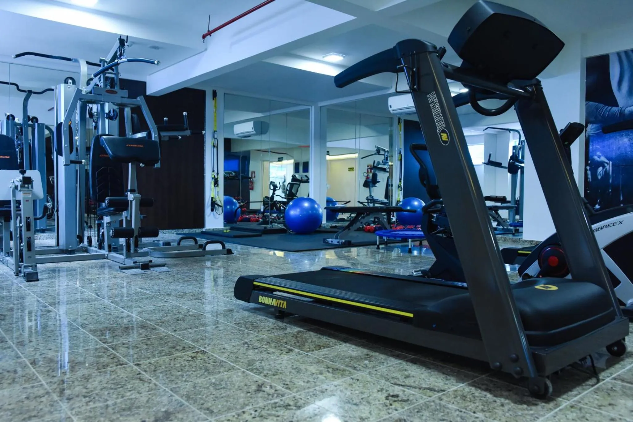 Fitness centre/facilities in Blue Open Hotel