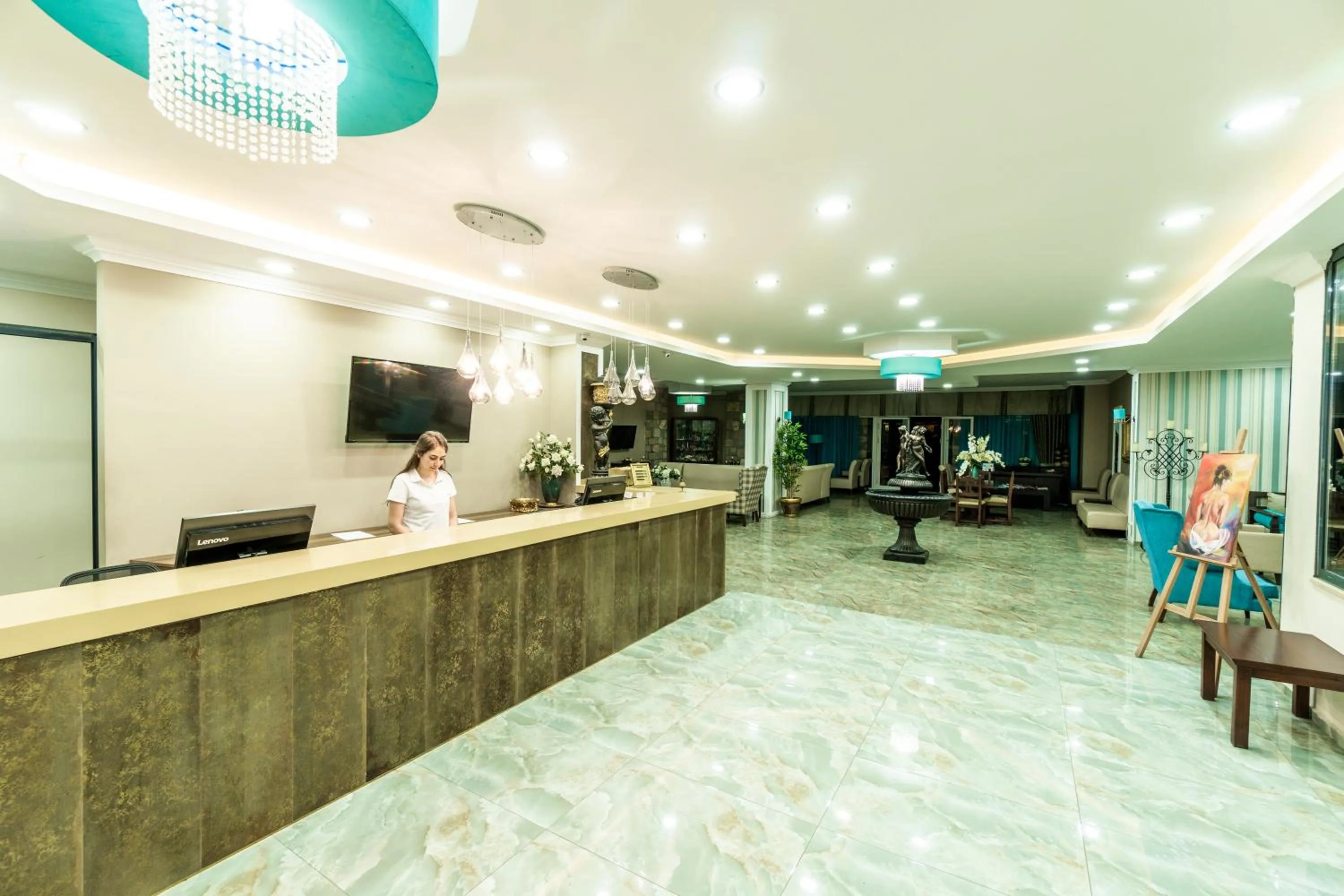 Lobby or reception in Ayaz Aqua Beach Hotel