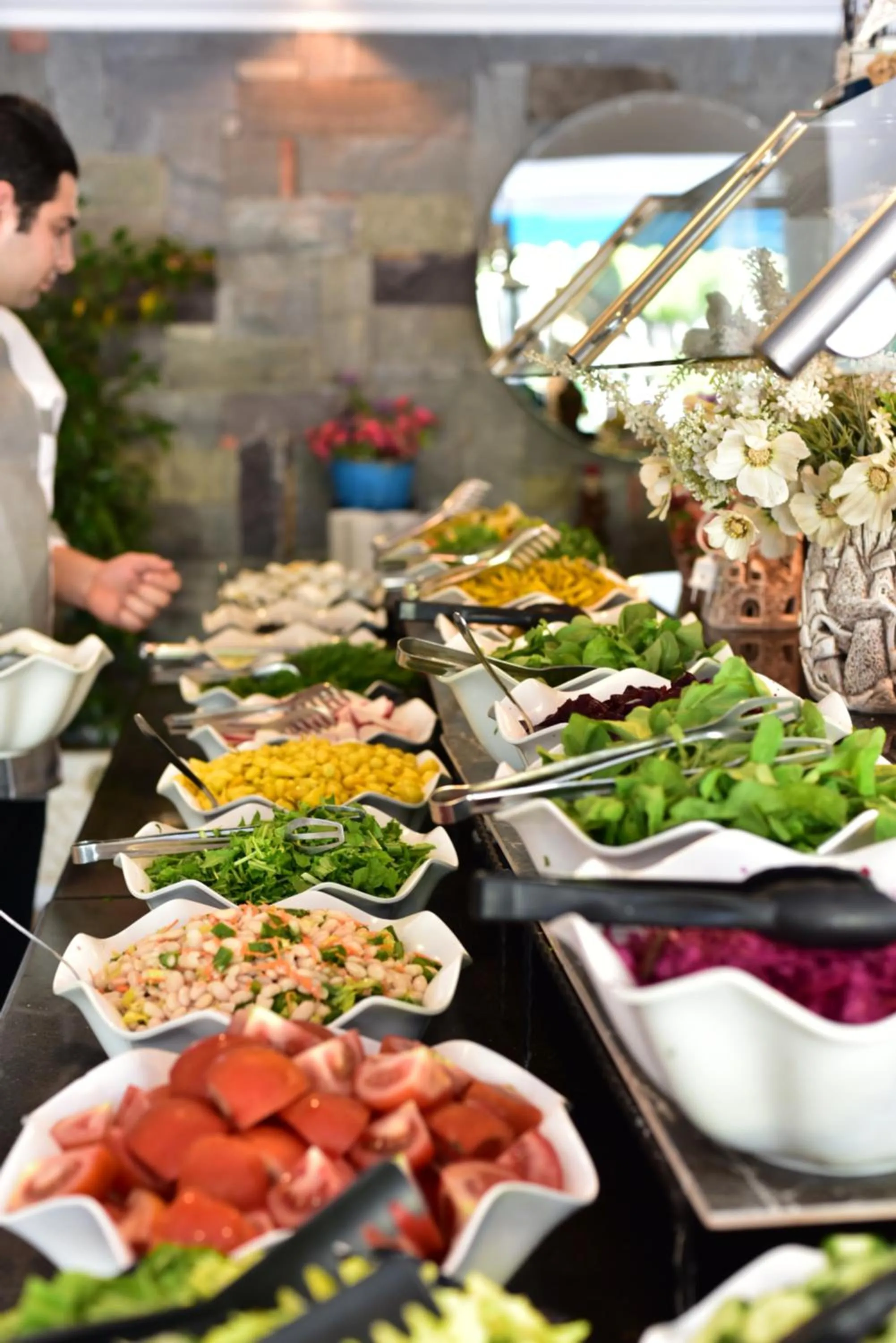 Buffet breakfast in Ayaz Aqua Beach Hotel