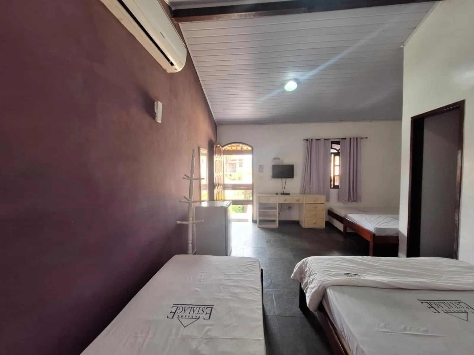 Bed in Pousada Estalage