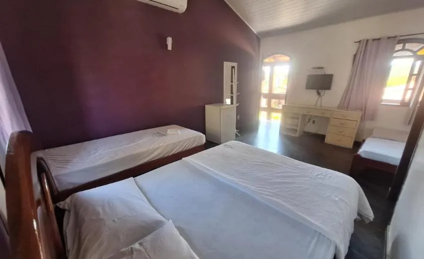 Bed in Pousada Estalage