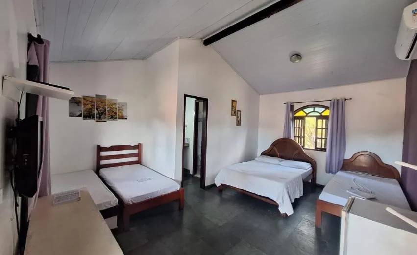 Bed in Pousada Estalage