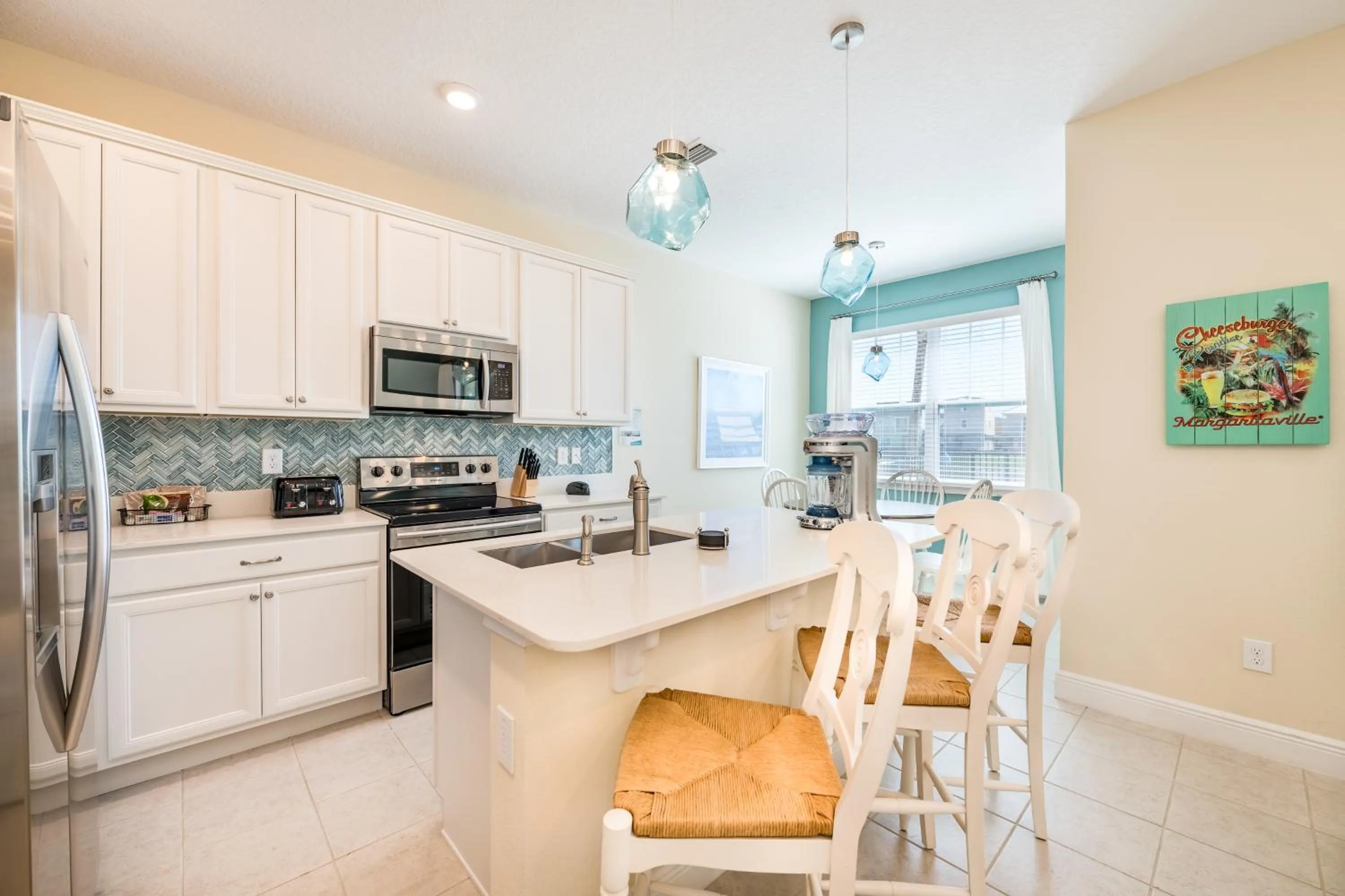 Kitchen or kitchenette in Margaritaville Cottages Orlando by Rentyl with H2O Waterpark