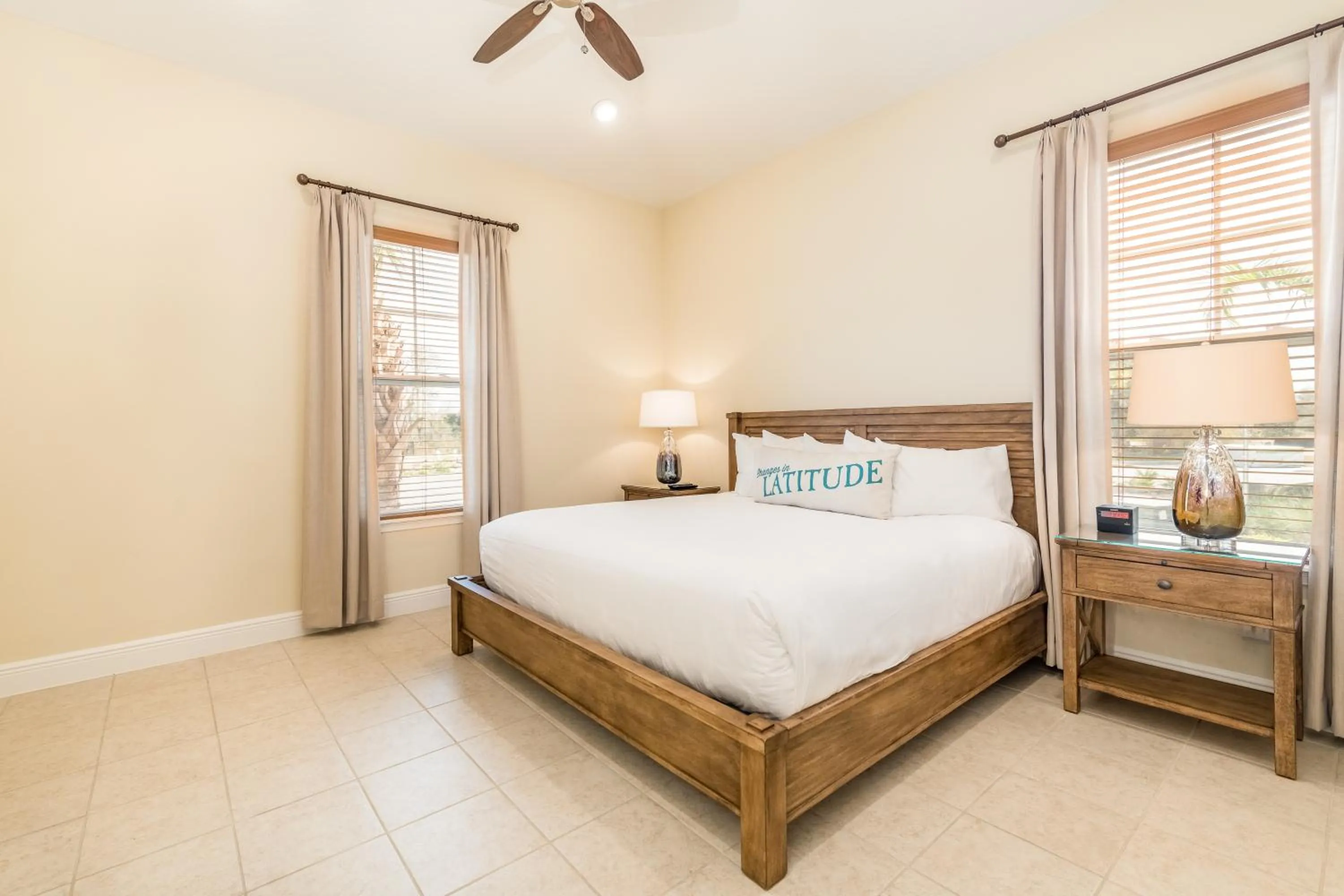Bedroom, Bed in Margaritaville Cottages Orlando by Rentyl with H2O Waterpark