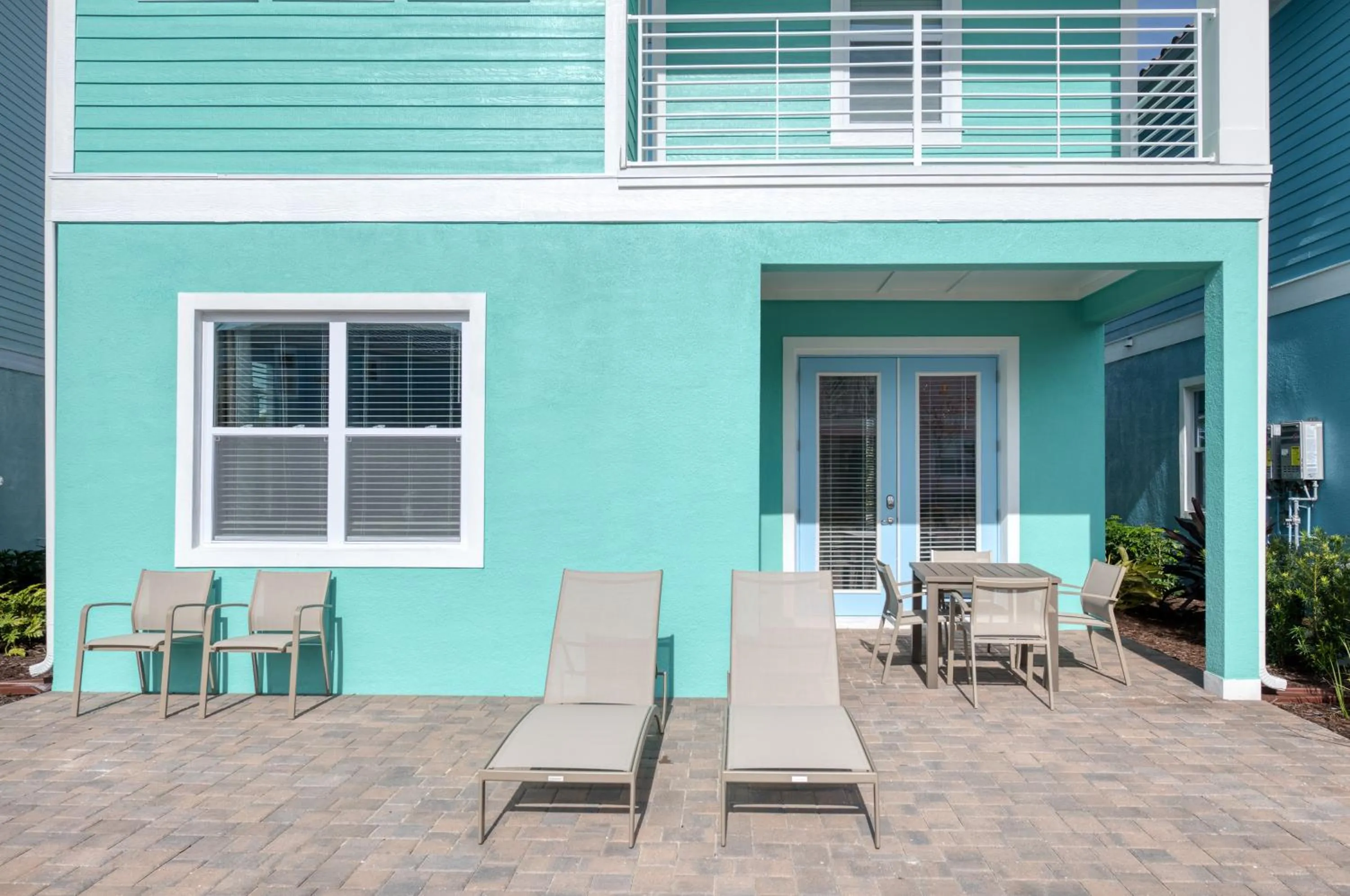 Patio in Margaritaville Cottages Orlando by Rentyl with H2O Waterpark