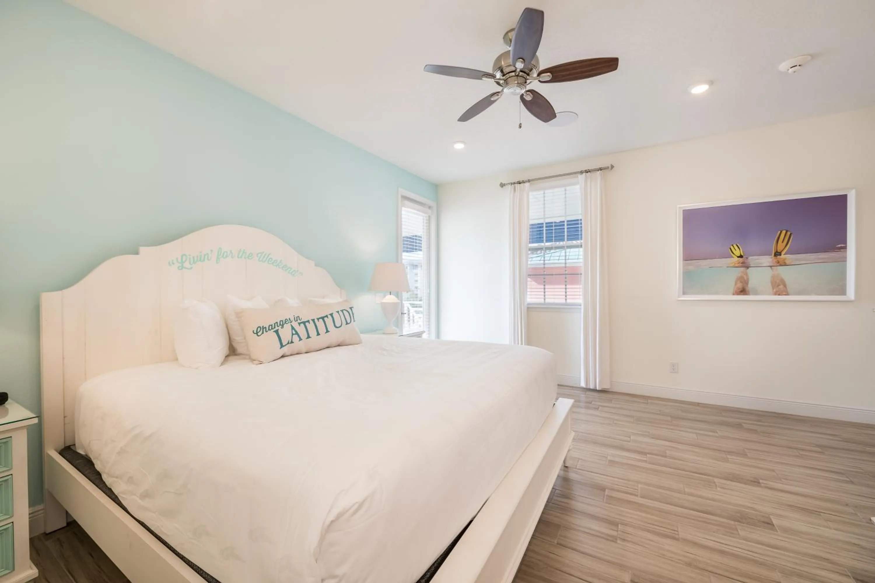 Bedroom, Bed in Margaritaville Cottages Orlando by Rentyl with H2O Waterpark
