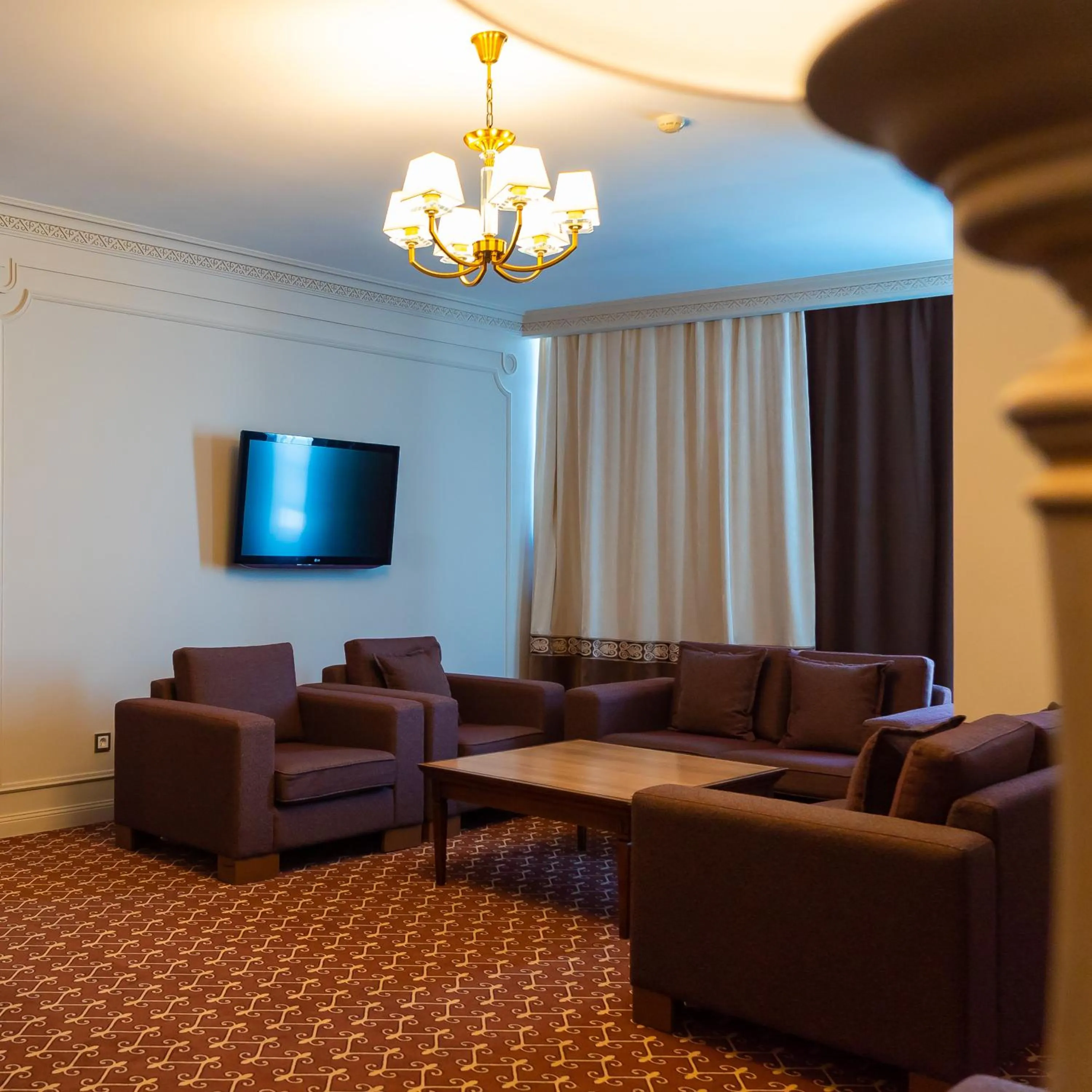 Seating area in Jumbaktas Astana Hotel