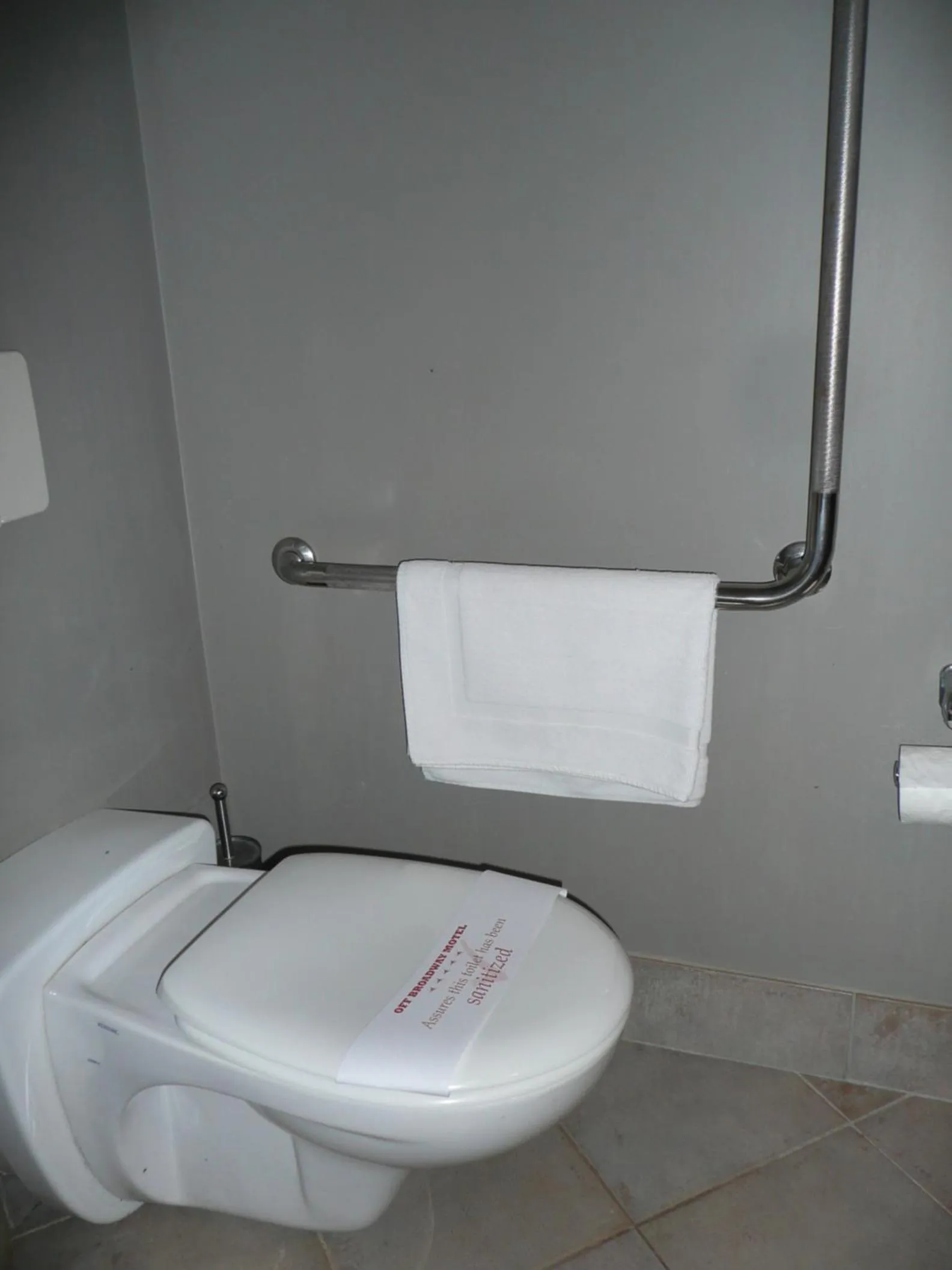 Toilet in Off Broadway Motel