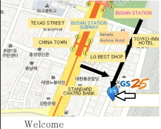 Standard Double Room in Business Hotel Busan Station Standard Double Room in Business Hotel Busan Station