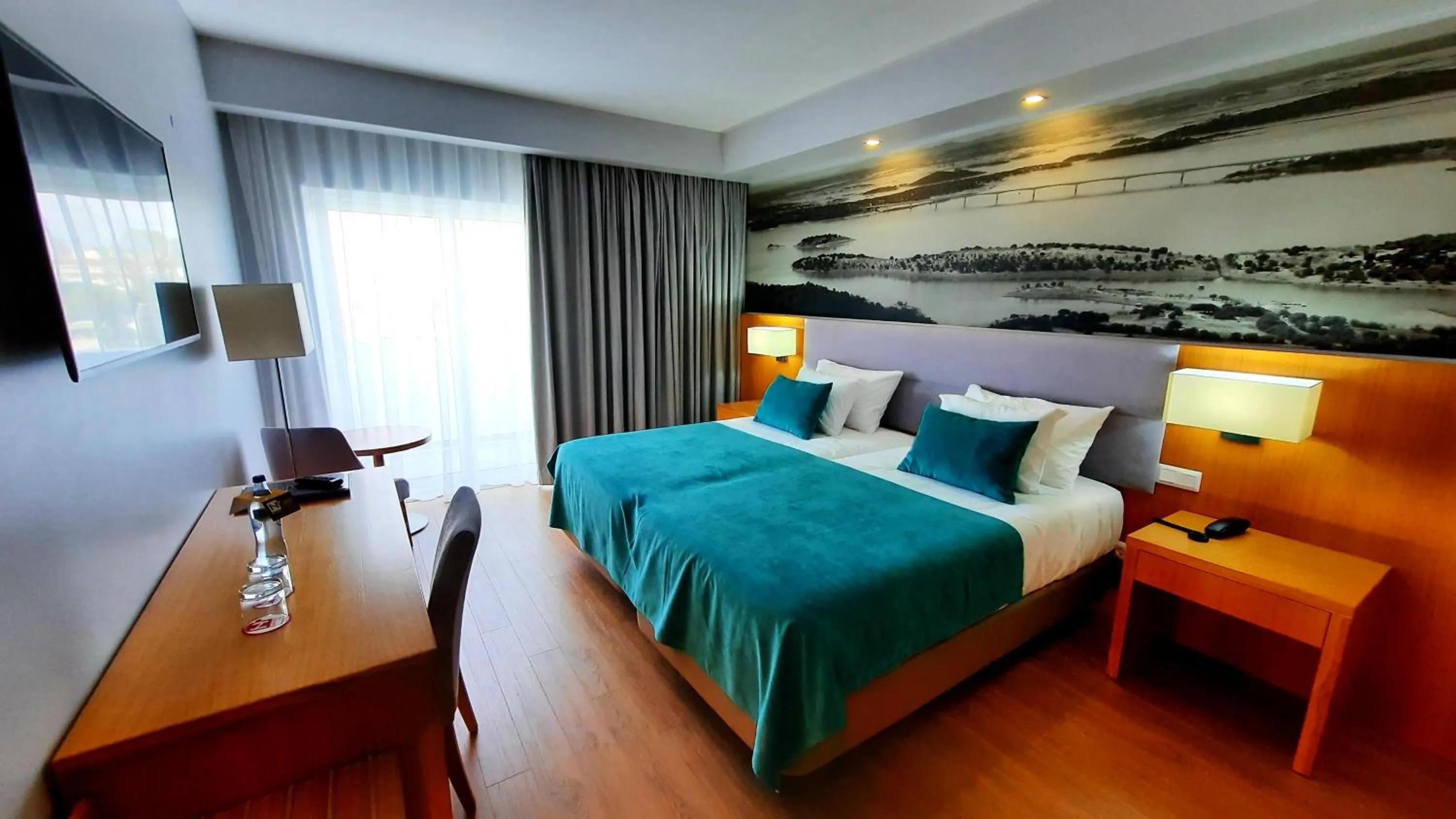 Decorative detail, Bed in BejaParque Hotel