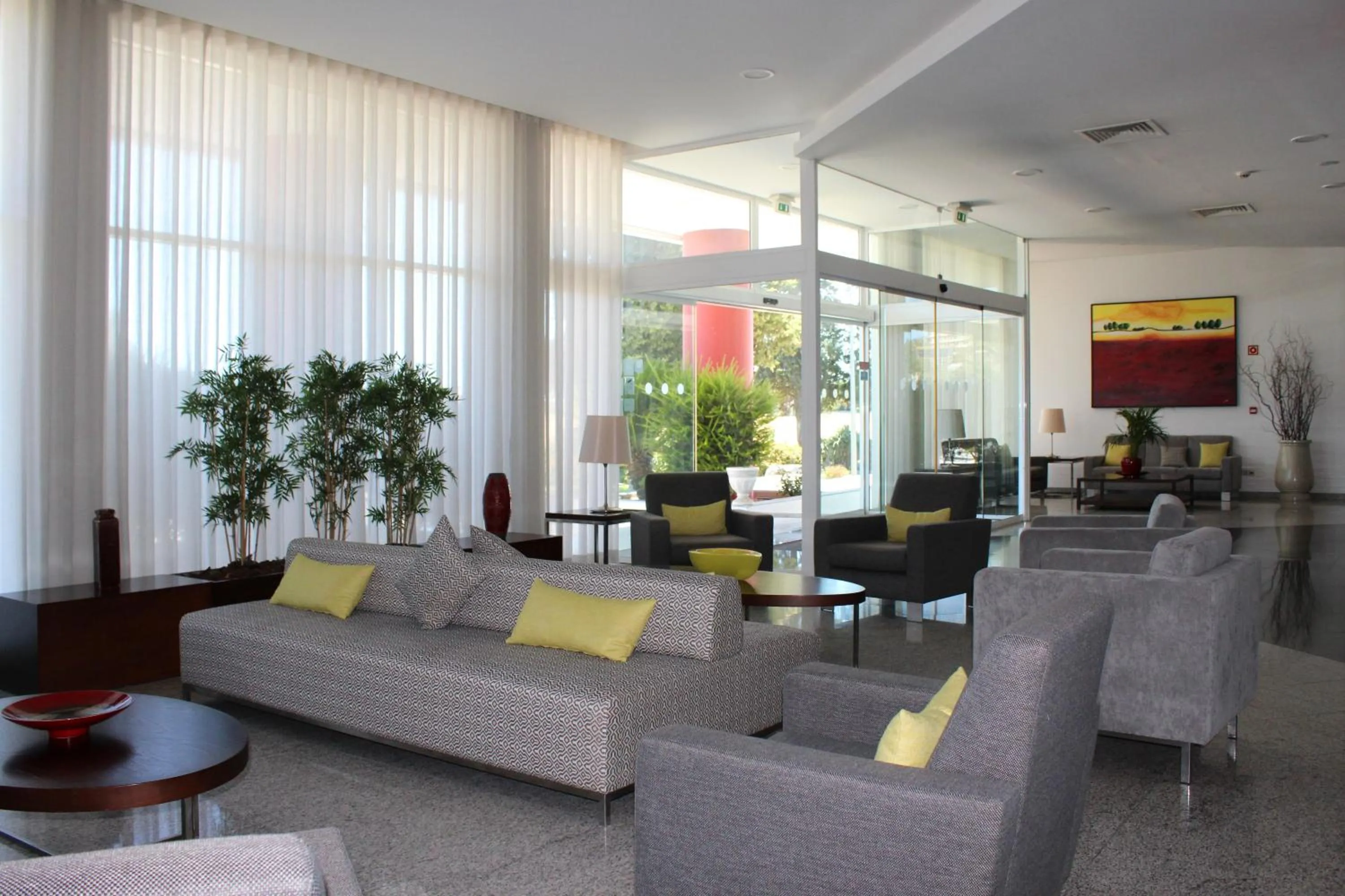 Lobby or reception in BejaParque Hotel