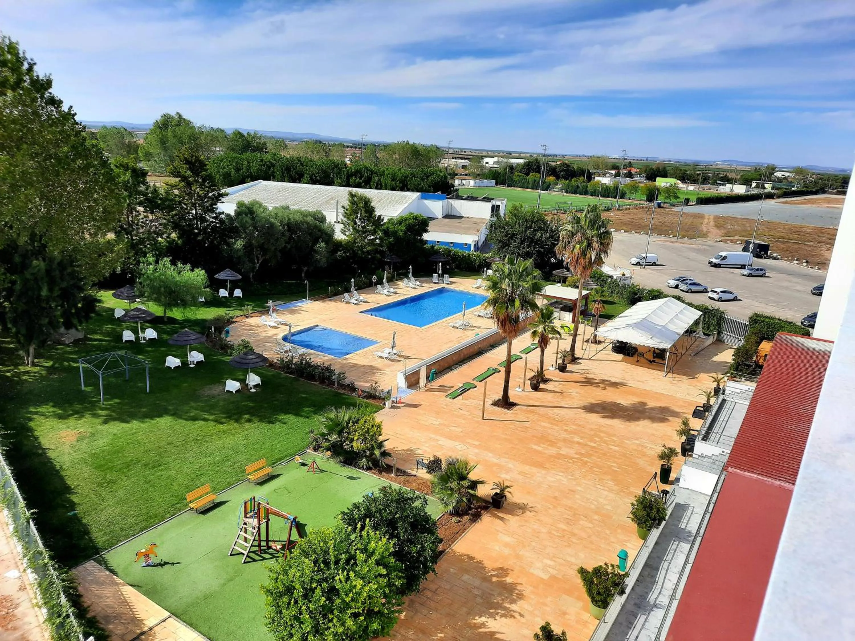 Garden view in BejaParque Hotel