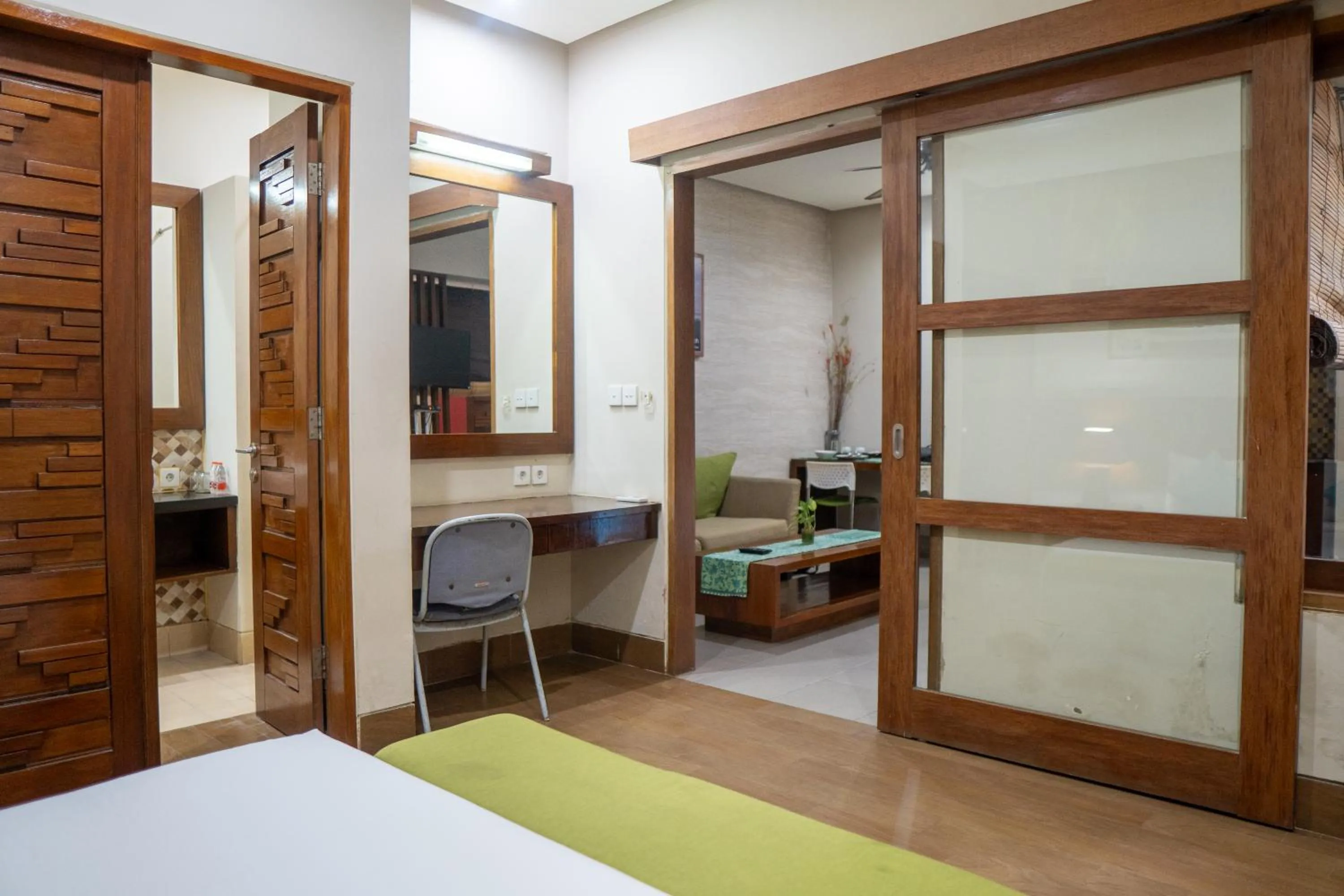 Bed in The Green Zhurga Suite Seminyak