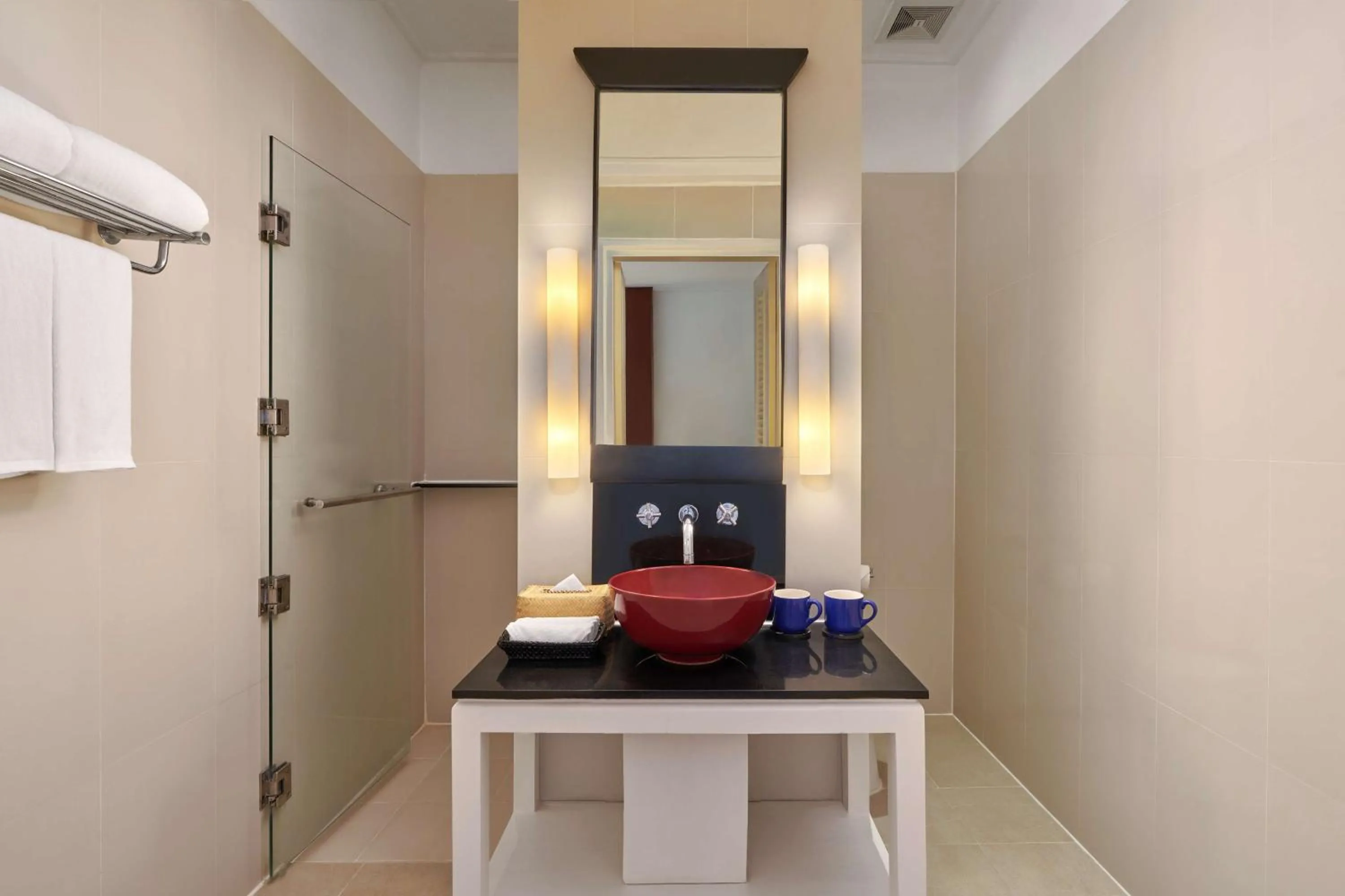 Bathroom in Homm Souvannaphoum Luang Prabang, part of Banyan Group