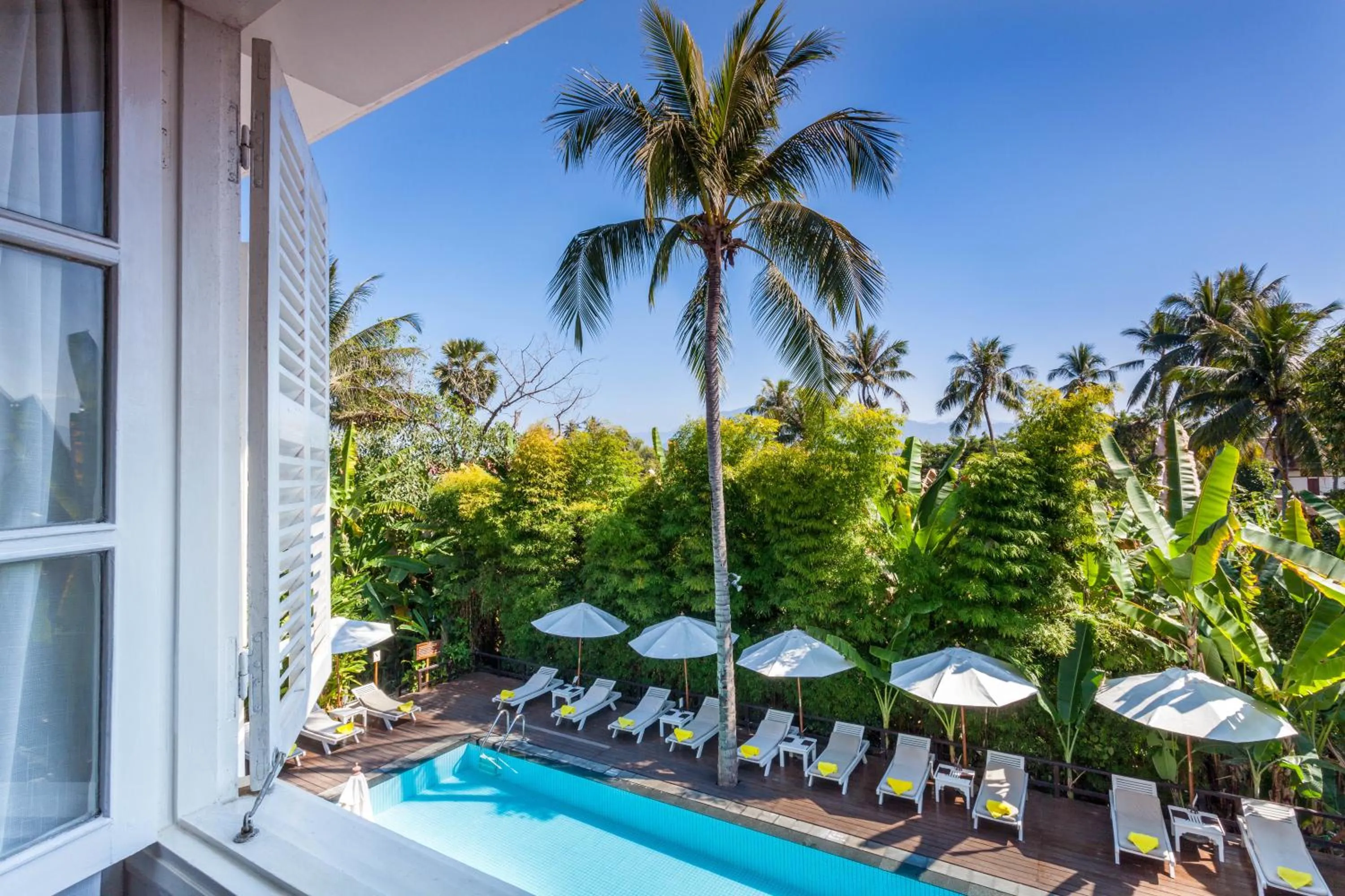 Pool view in Homm Souvannaphoum Luang Prabang, part of Banyan Group