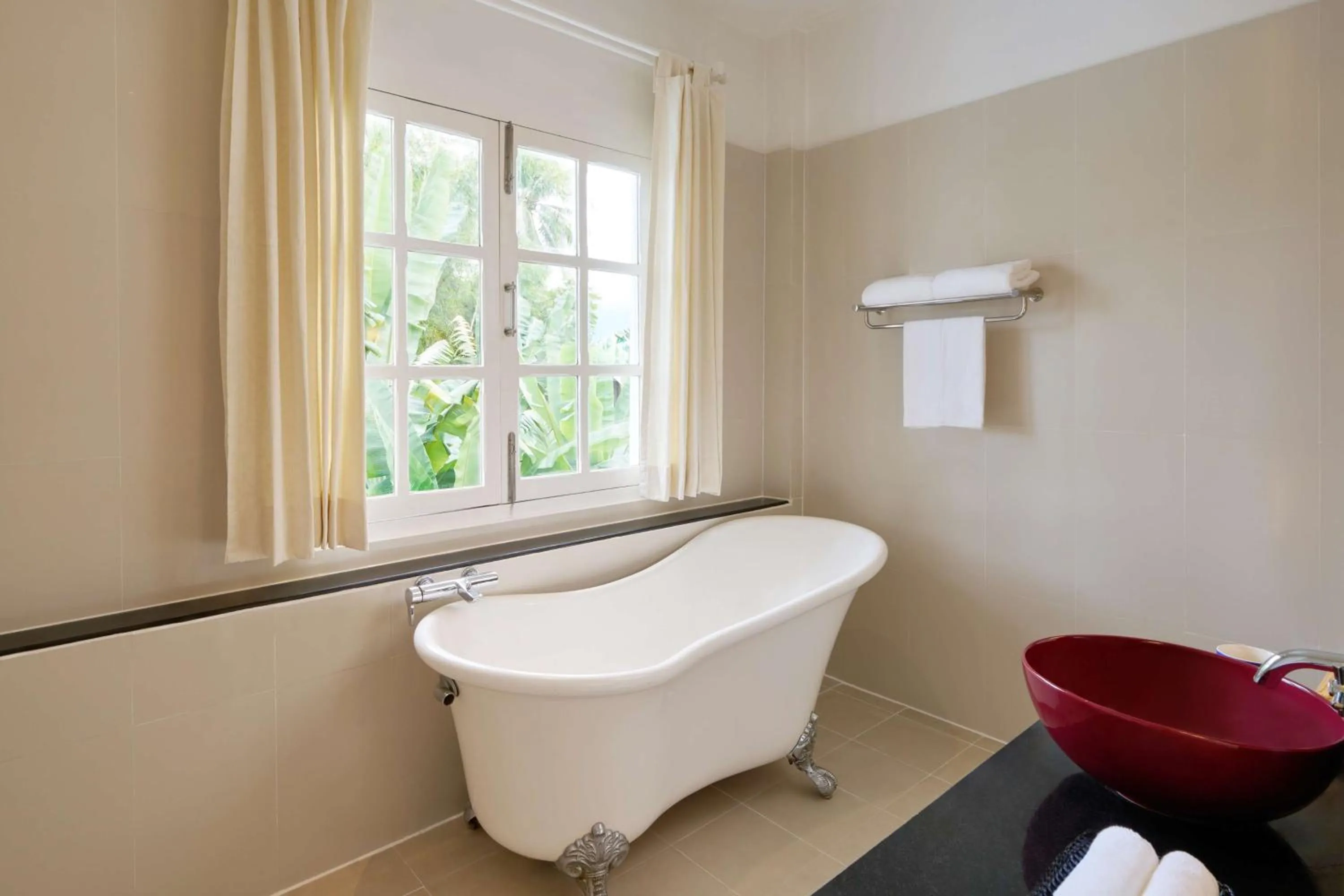 Bathroom in Homm Souvannaphoum Luang Prabang, part of Banyan Group