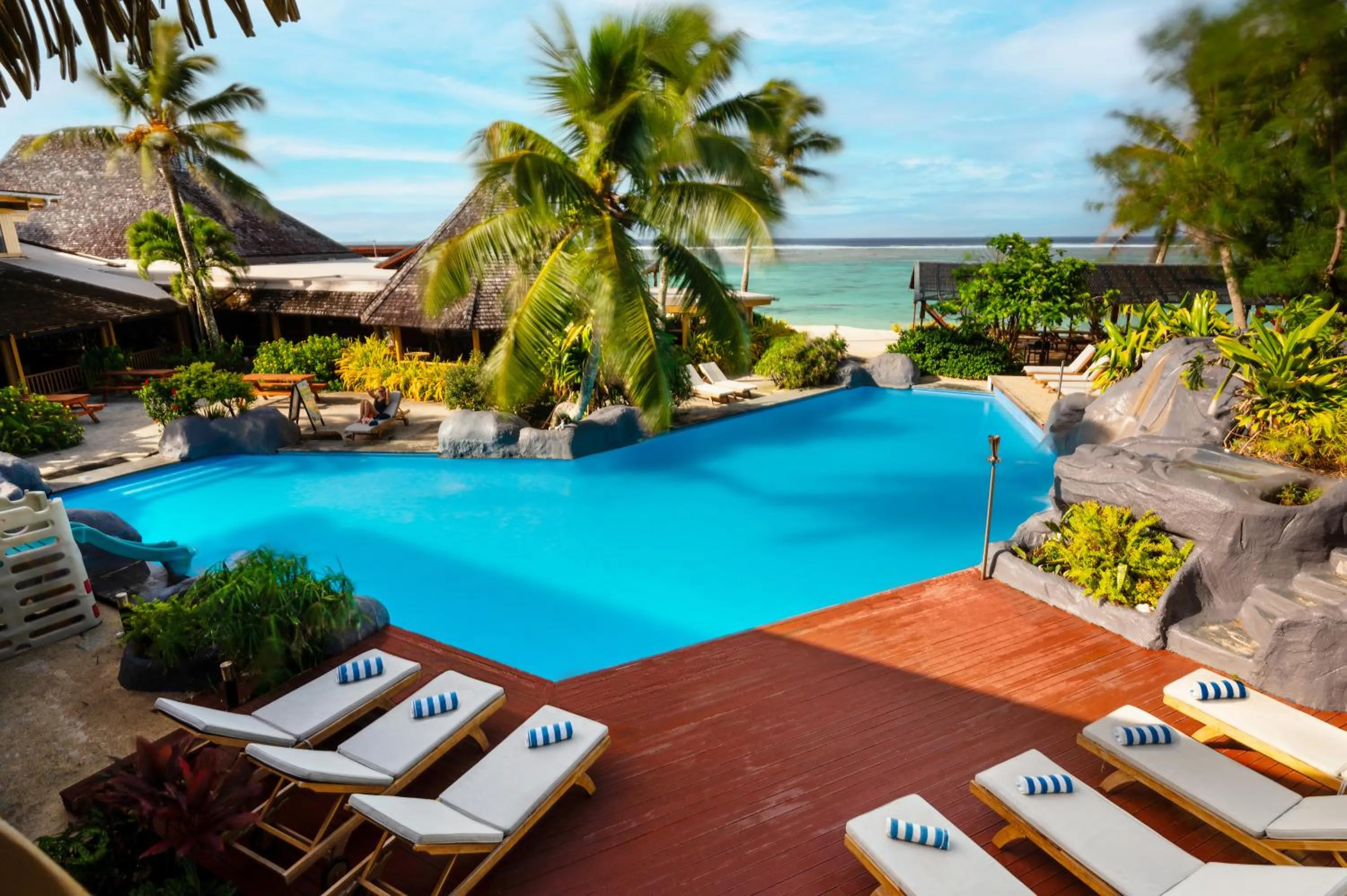Swimming pool in The Rarotongan Beach Resort & Lagoonarium