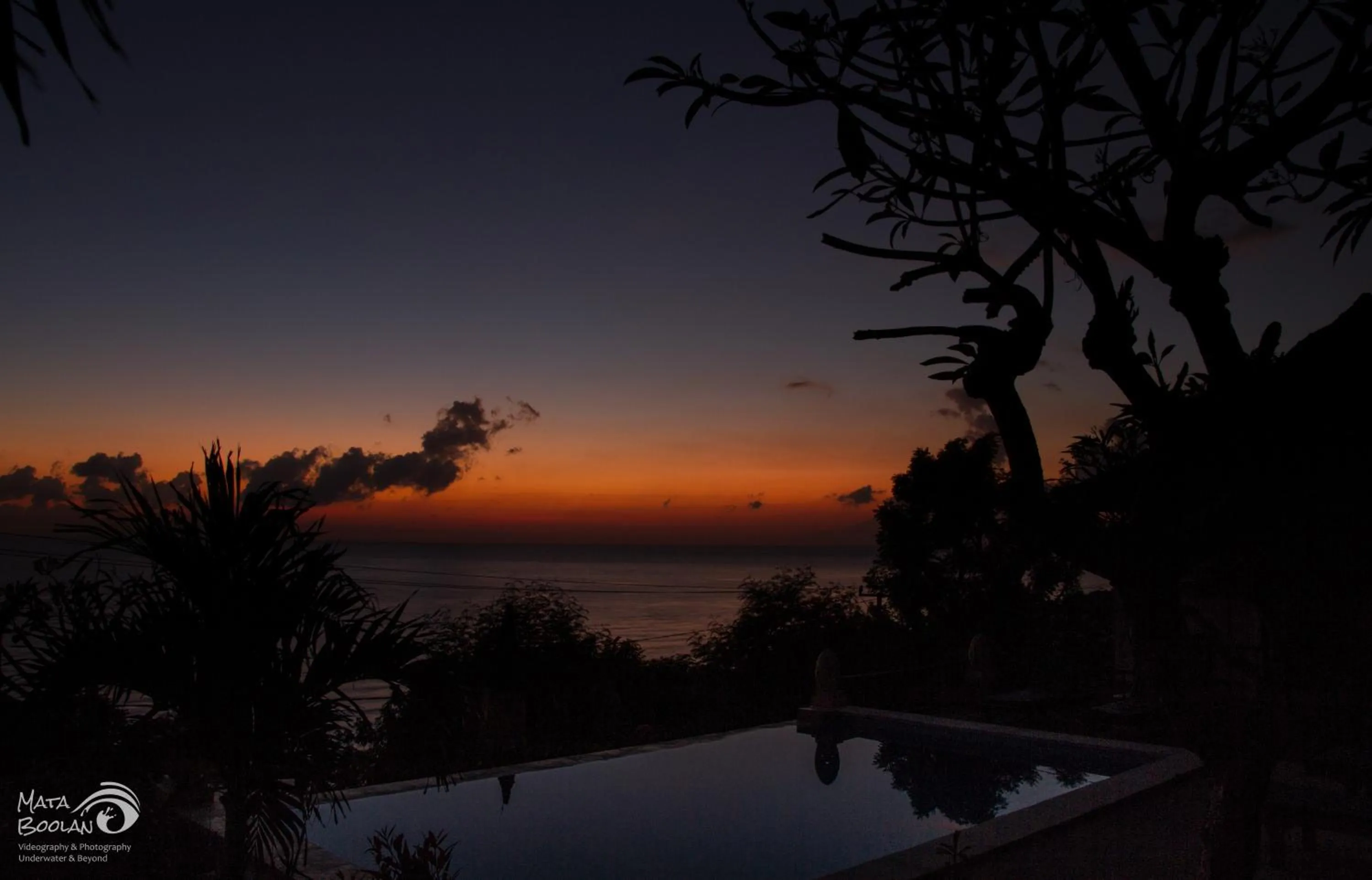 Pool view in Beten Waru Bungalow and Restaurant