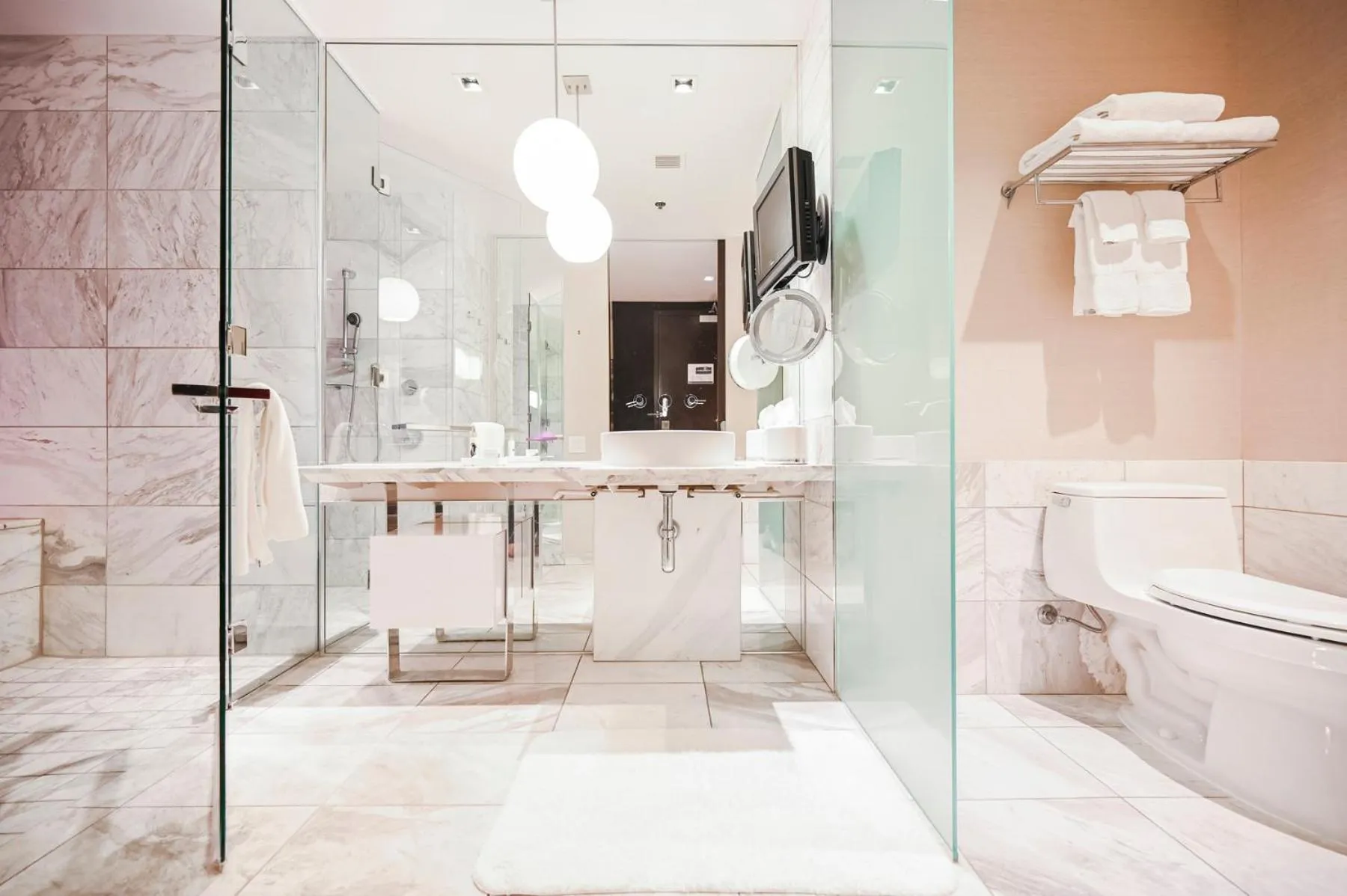 Bathroom in StripViewSuites Two-Bedroom Conjoined Suite at Palms Place