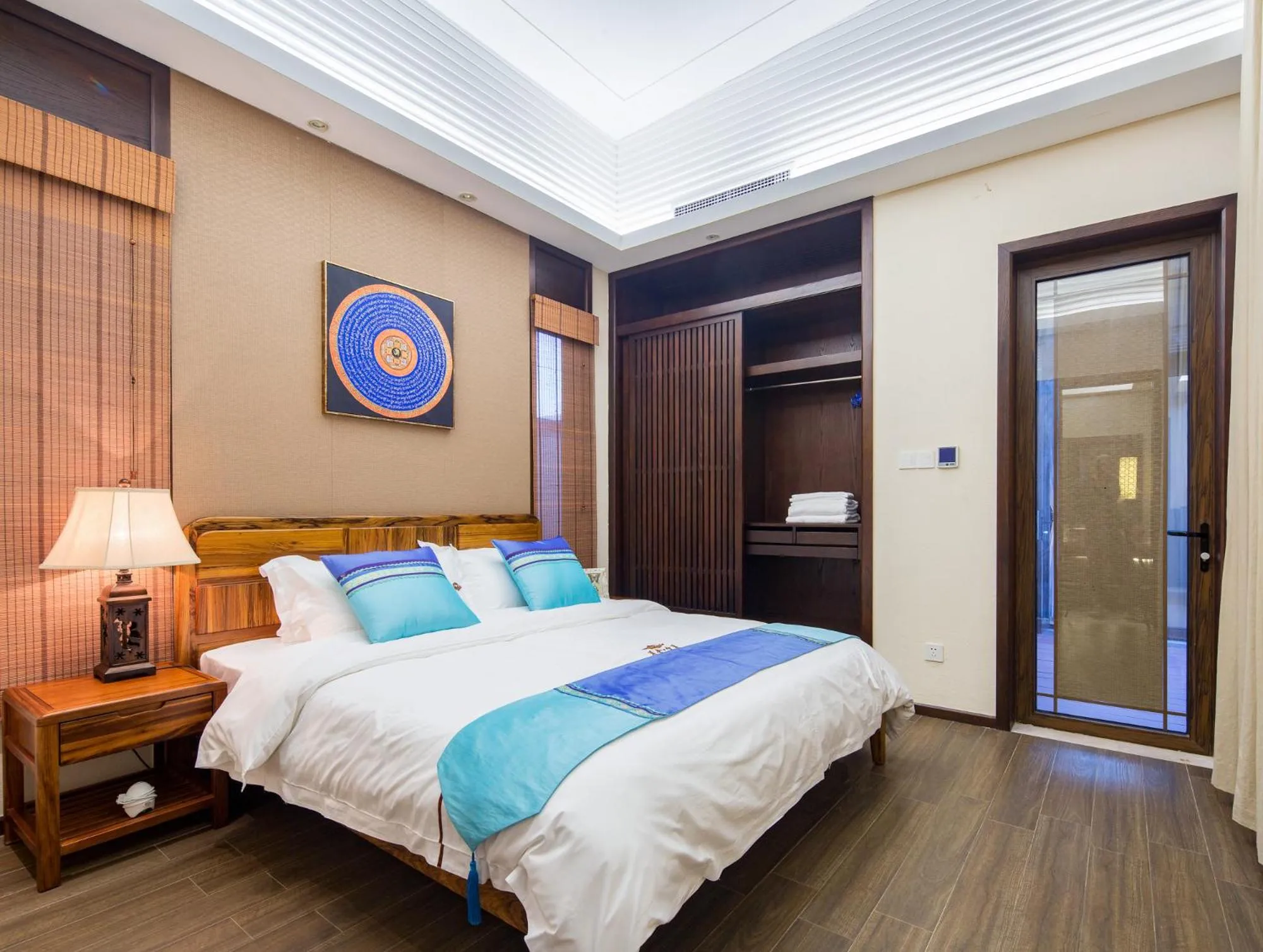 Bed in Sanya Haitang Bay Mushe Villa