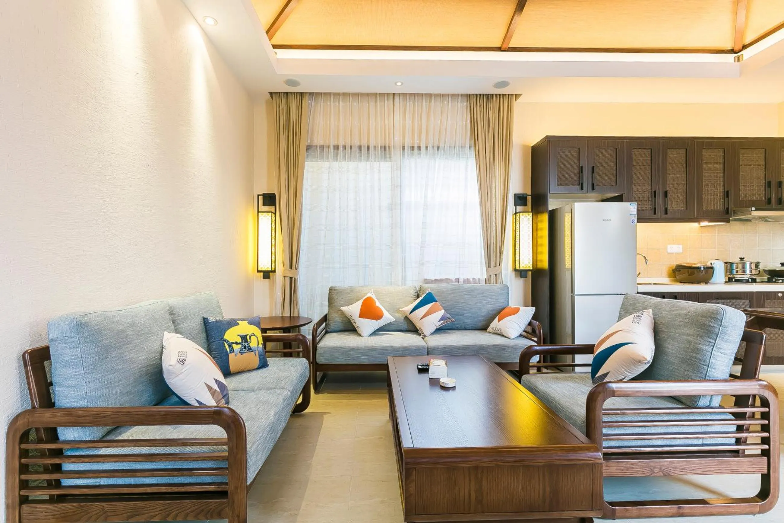 Living room in Sanya Haitang Bay Mushe Villa