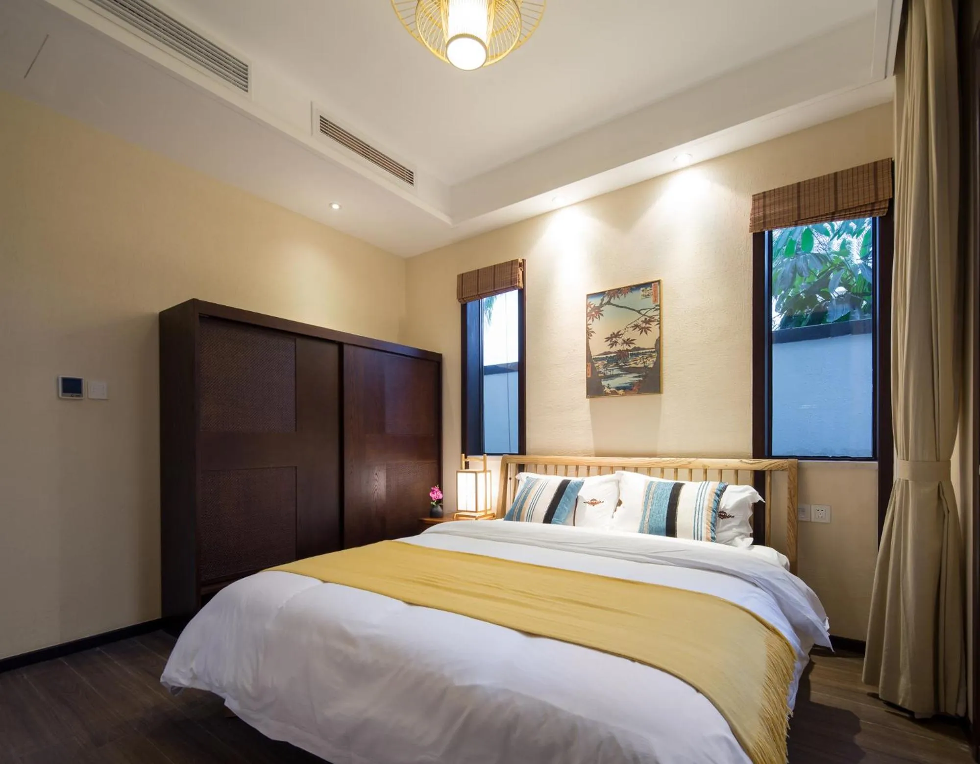 Bed in Sanya Haitang Bay Mushe Villa