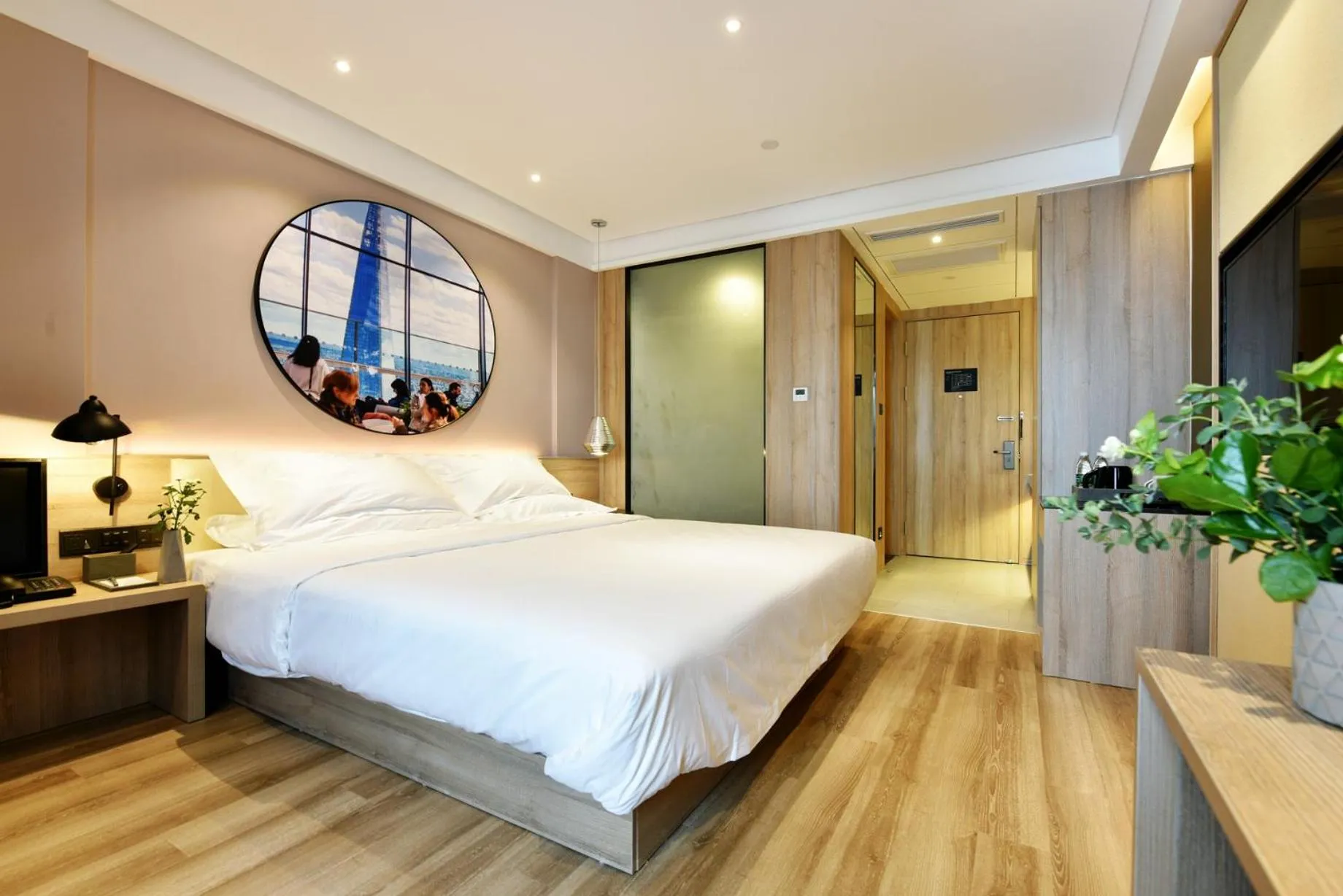 Bed in Urban Rosa Cafe&Inn