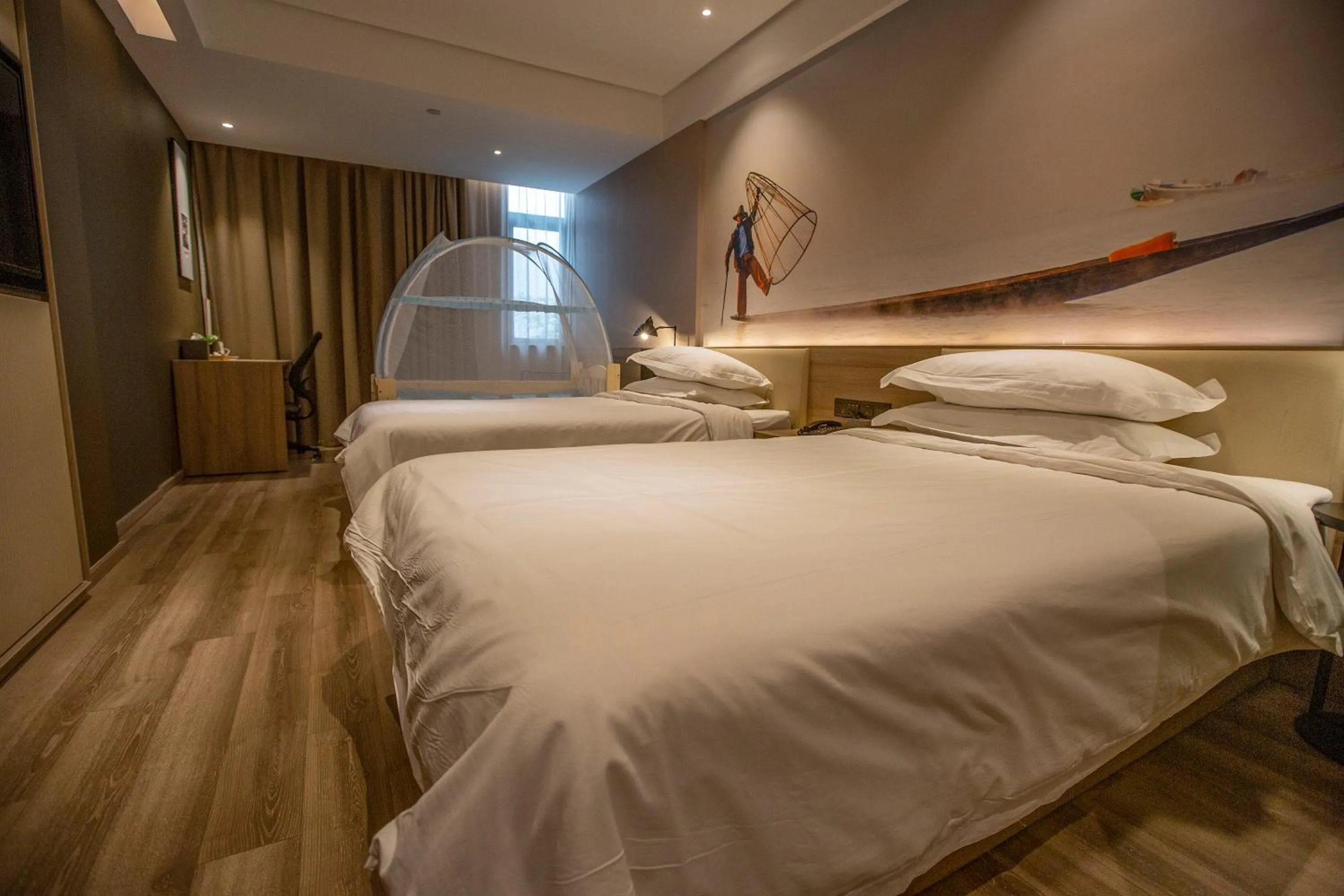 Bed in Urban Rosa Cafe&Inn