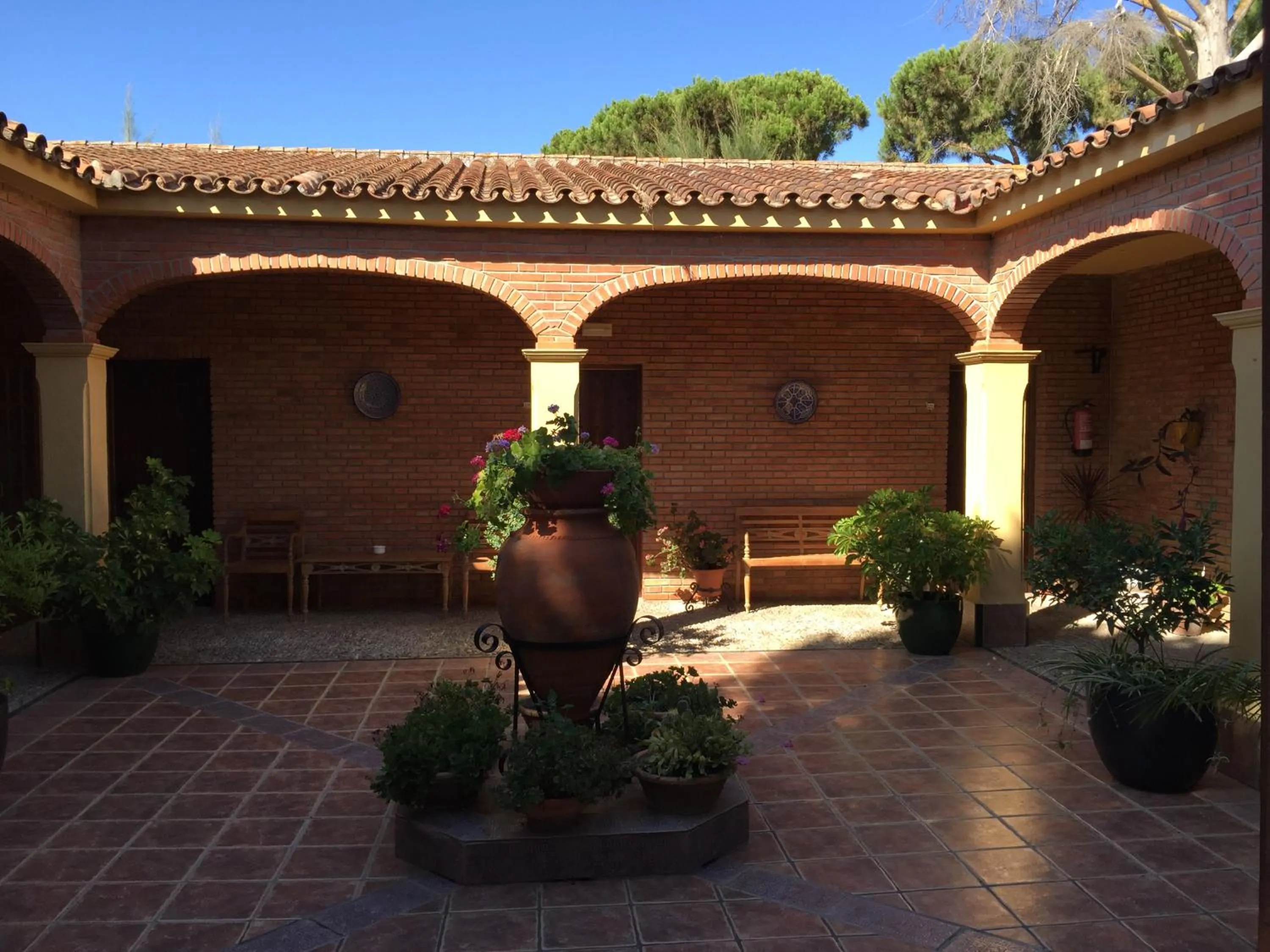 Patio in Hospedería Santiago