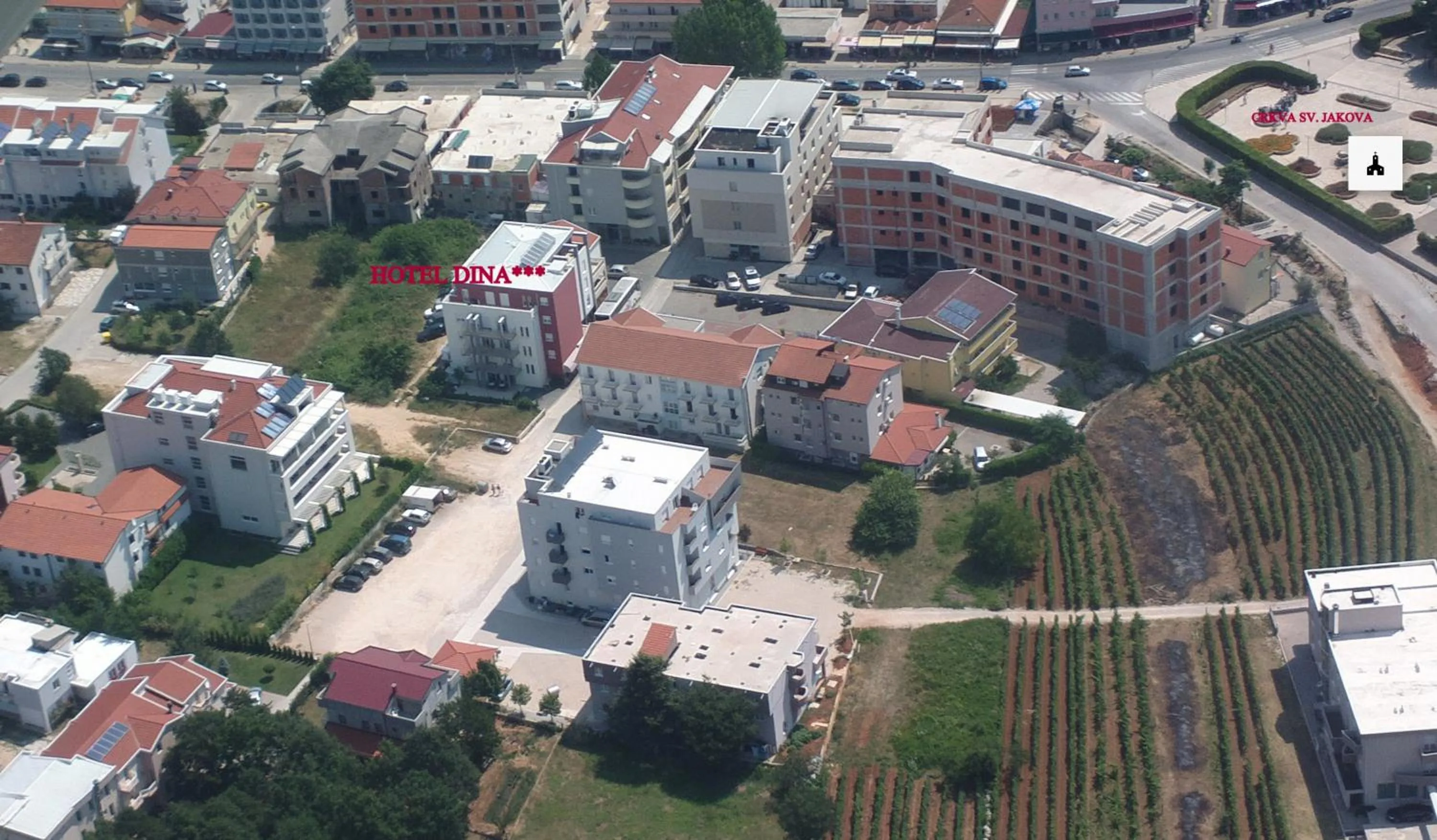 Bird's eye view in Hotel Dina