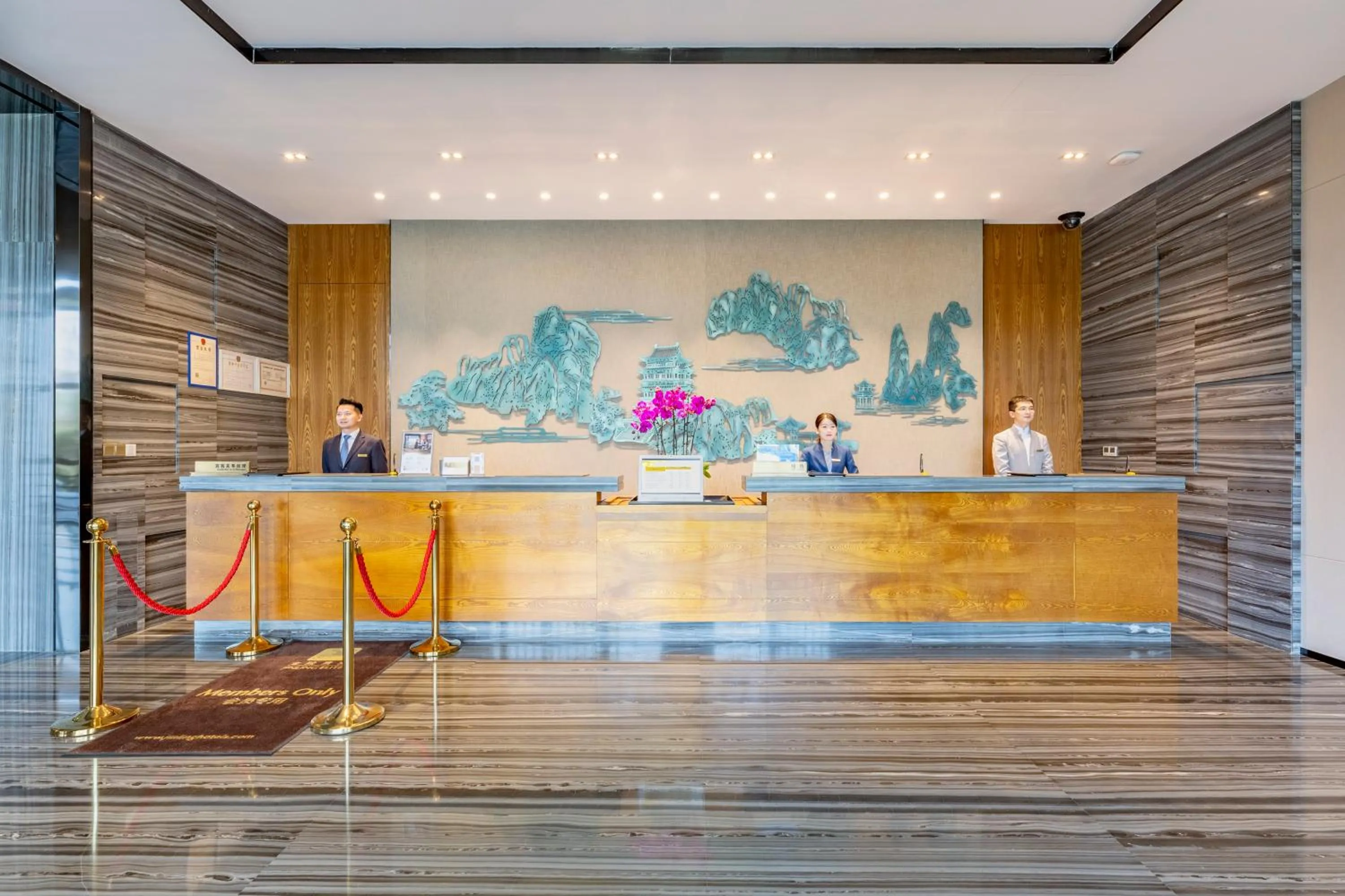 Lobby or reception in Jinling Grand Hotel Nanchang