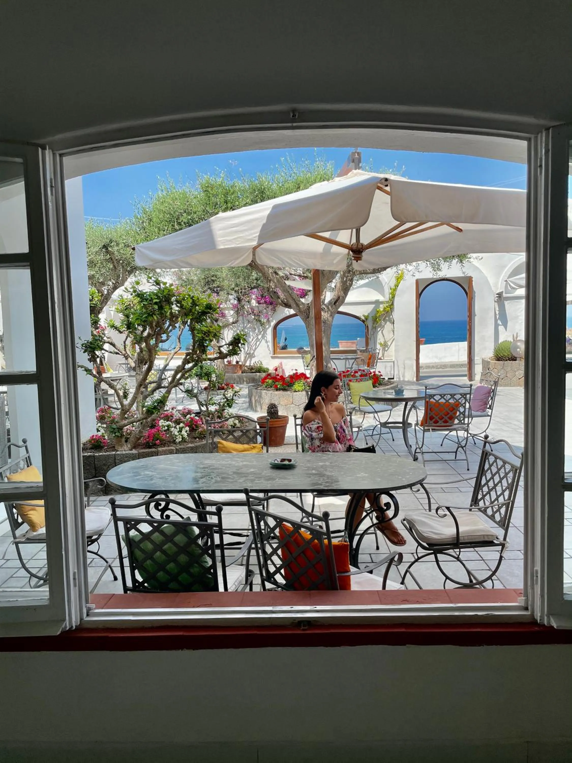 Patio in Hotel La Scogliera