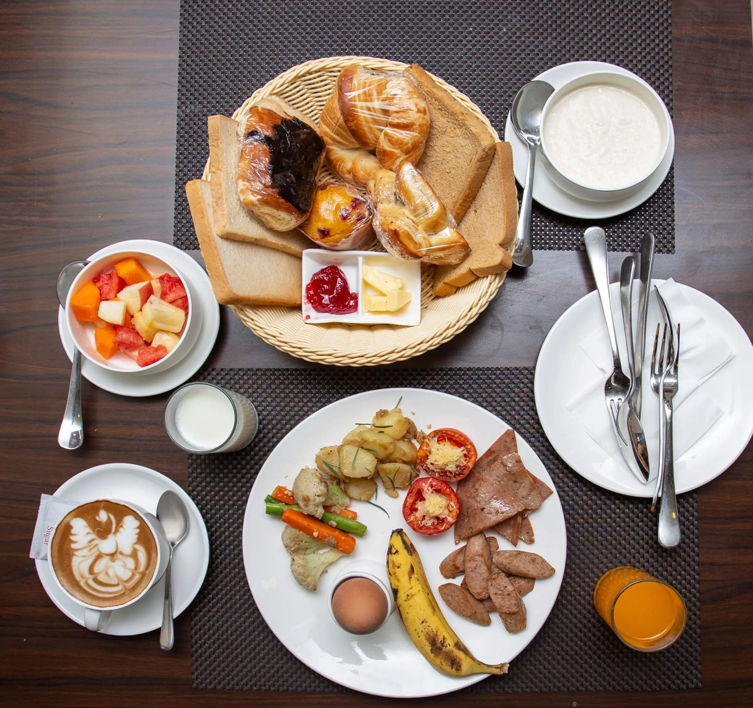 Buffet breakfast in Hotel Sapana Garden Thamel