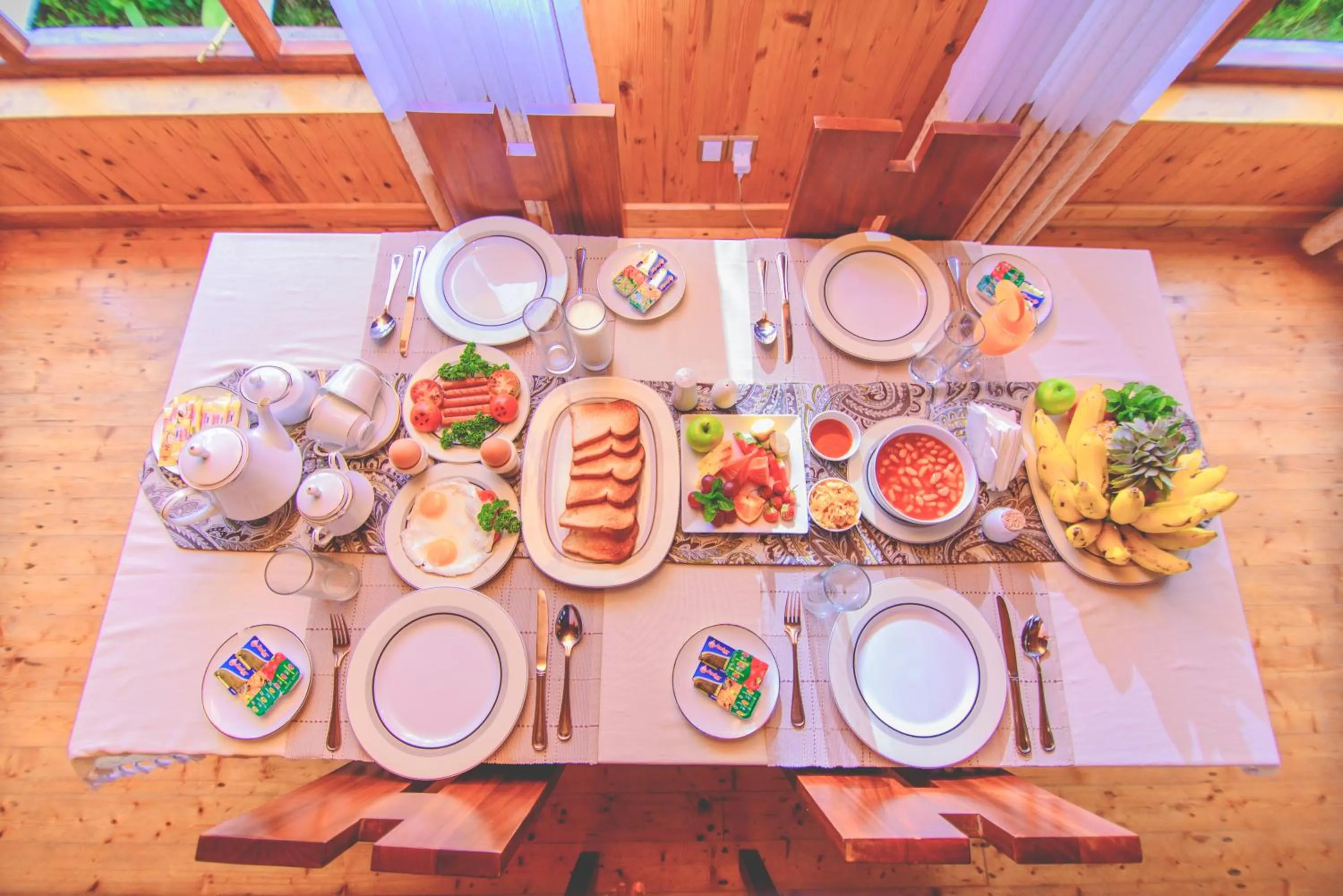 Continental breakfast in Sarah Cottage Nuwara Eliya