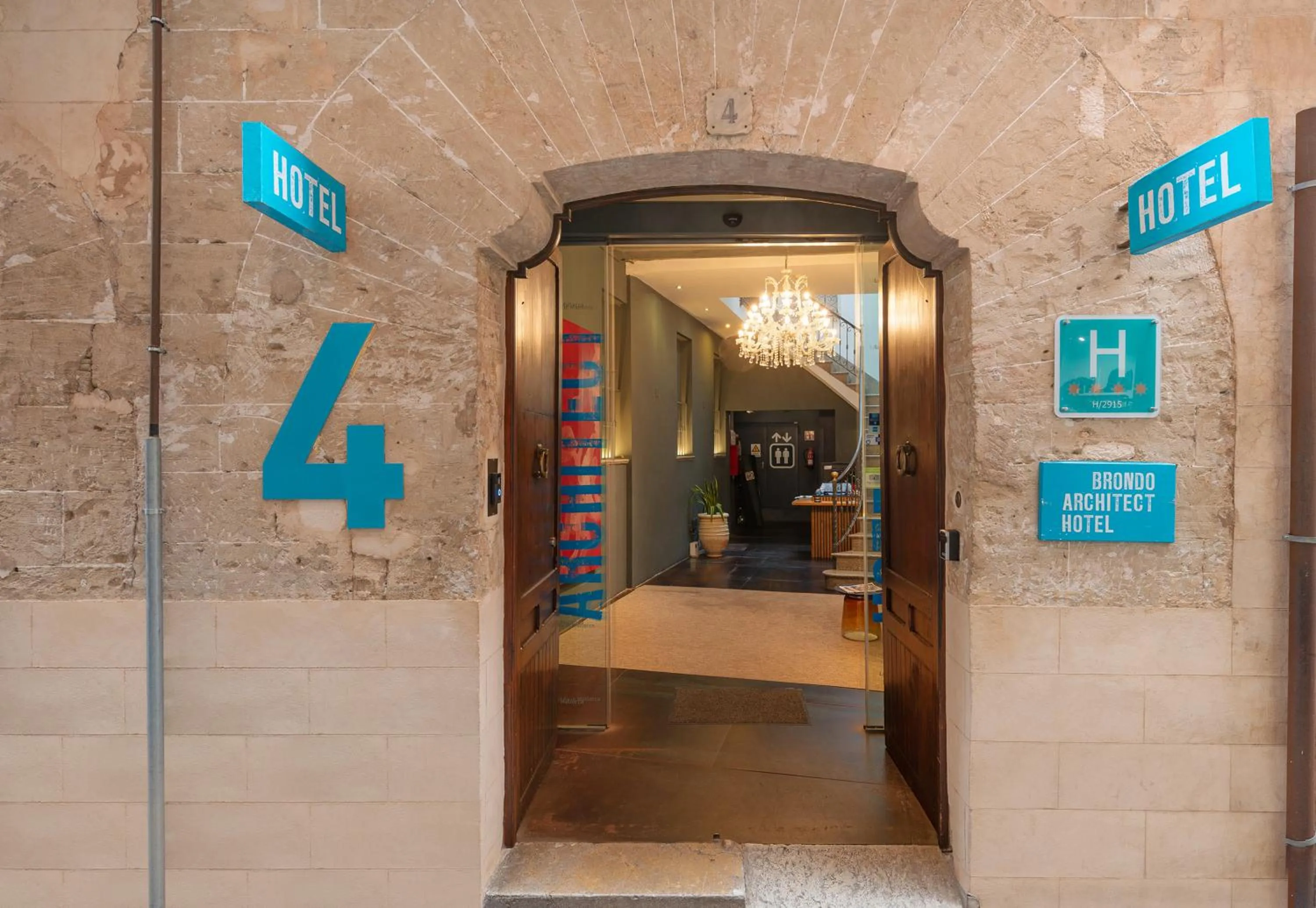 Facade/entrance in Brondo Architect Hotel