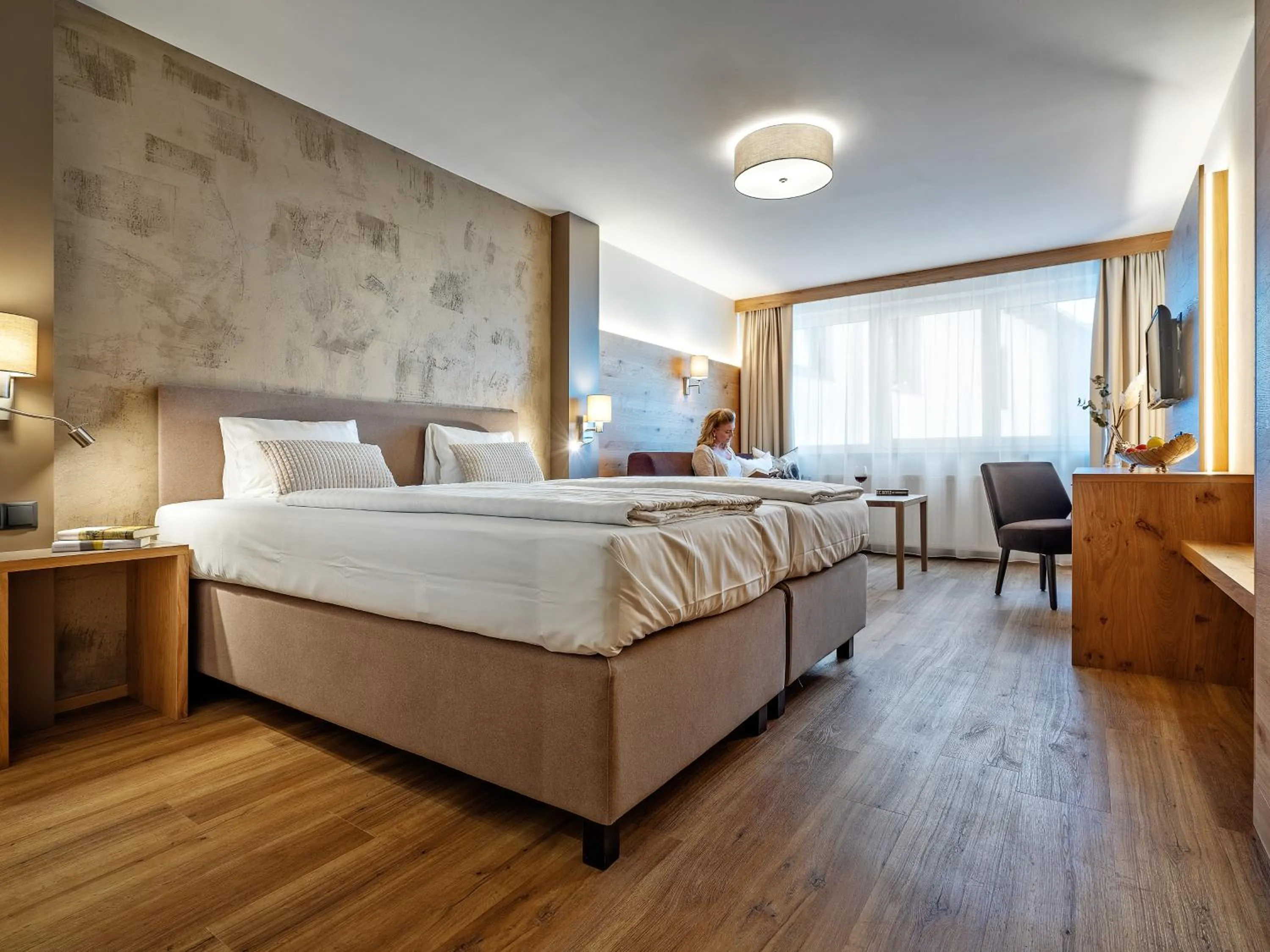 Photo of the whole room, Bed in Stadthotel EGGERBRÄU