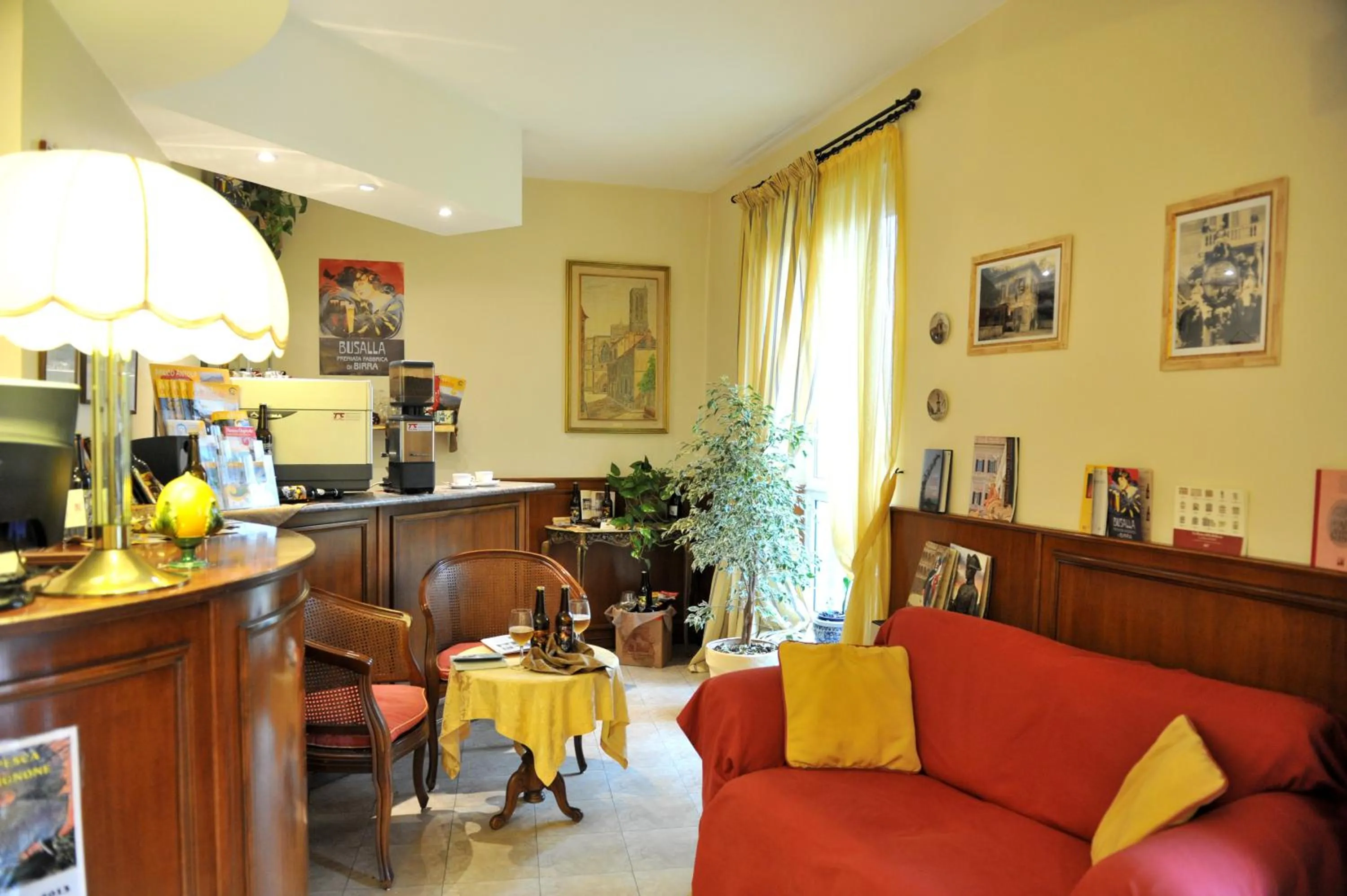 Lobby or reception in Albergo Birra
