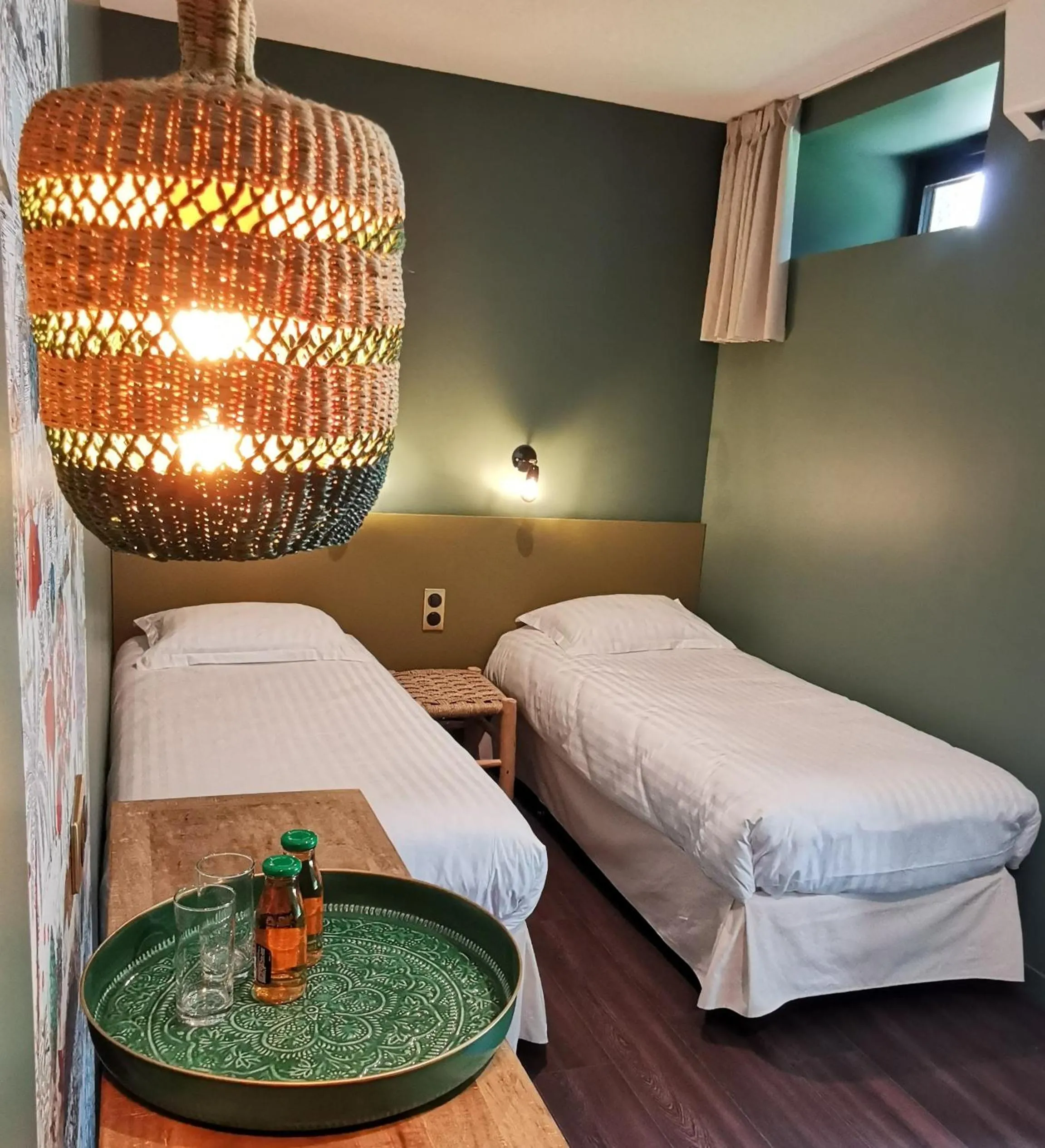 Bed in Hôtel le Corbusson