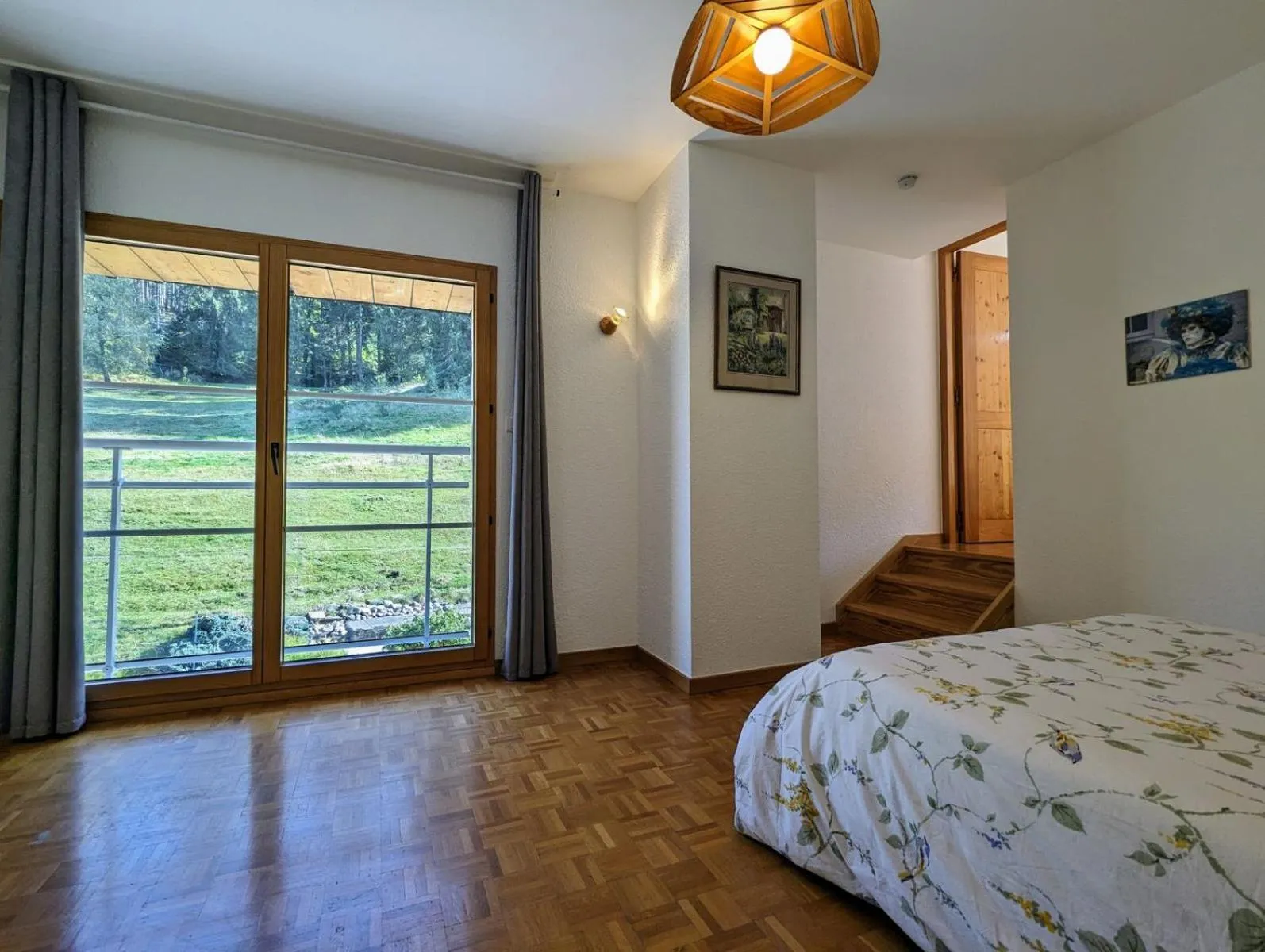 View (from property/room), Bed in Chambre d'hôtes Kieffer Le Grand Bienfaisy