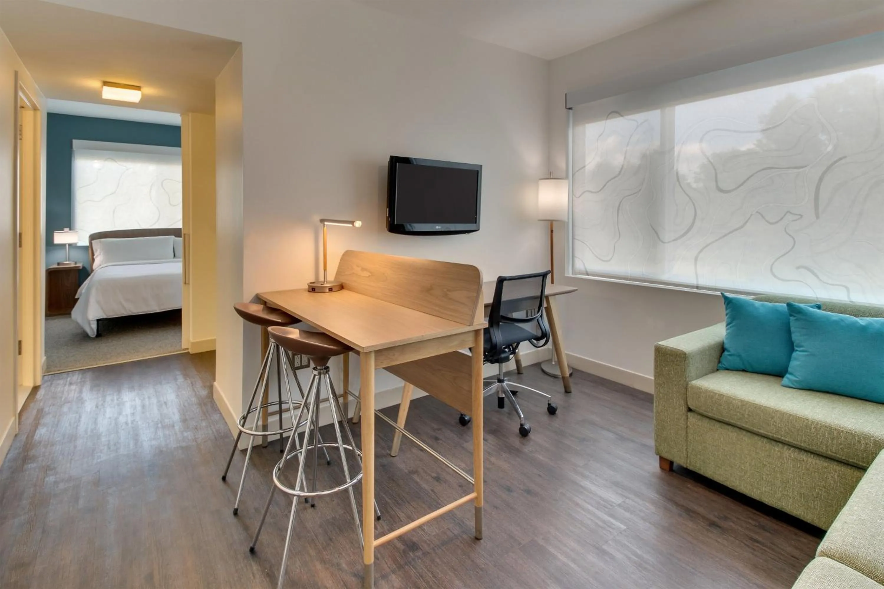 Bedroom, Bed in Element Ewing Princeton