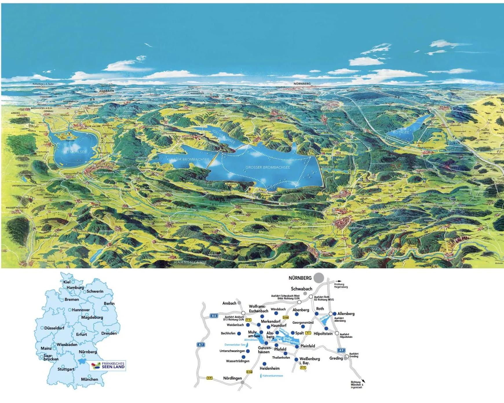 Area and facilities in Floating Village Brombachsee