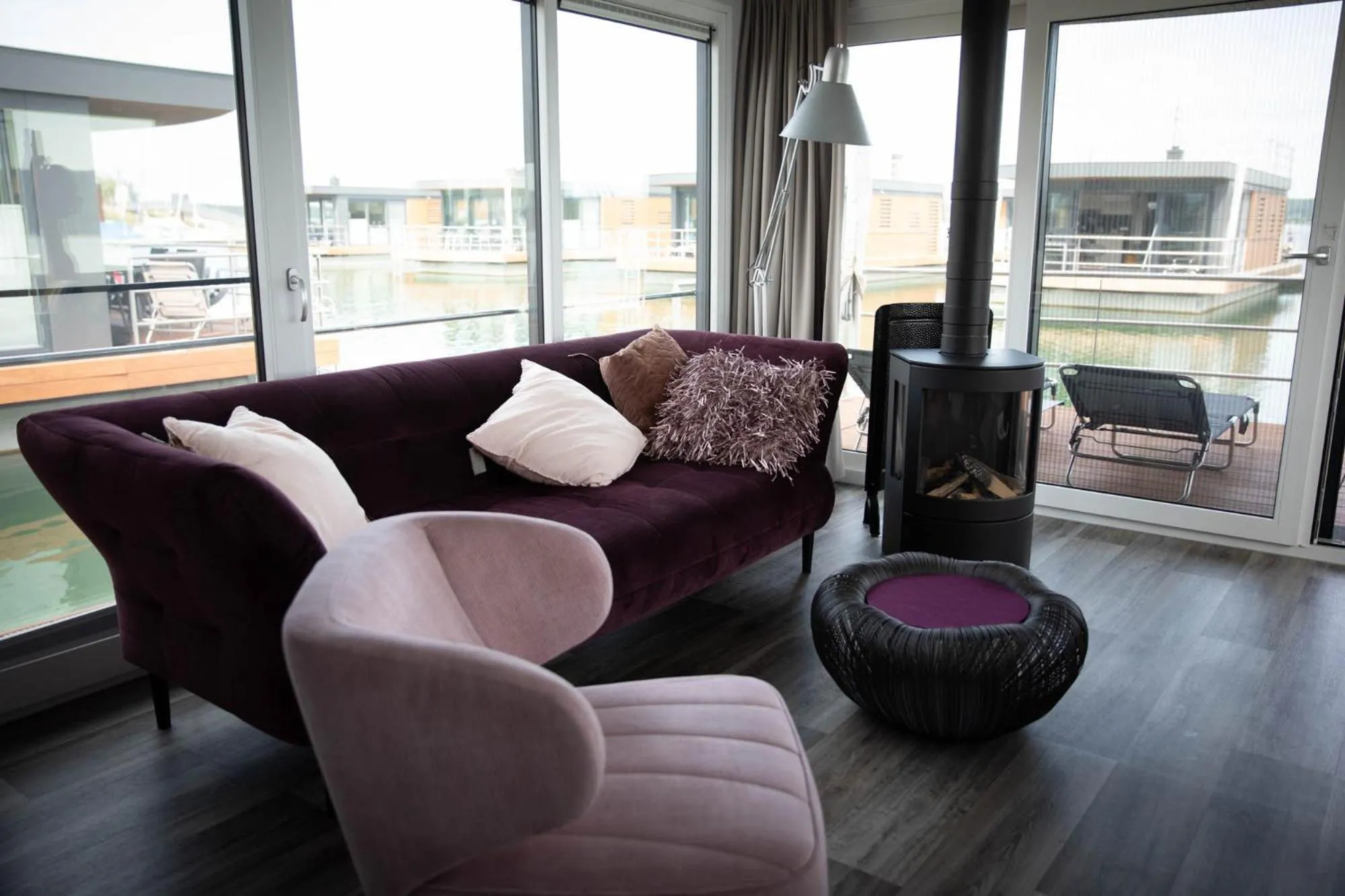 Living room in Floating Village Brombachsee