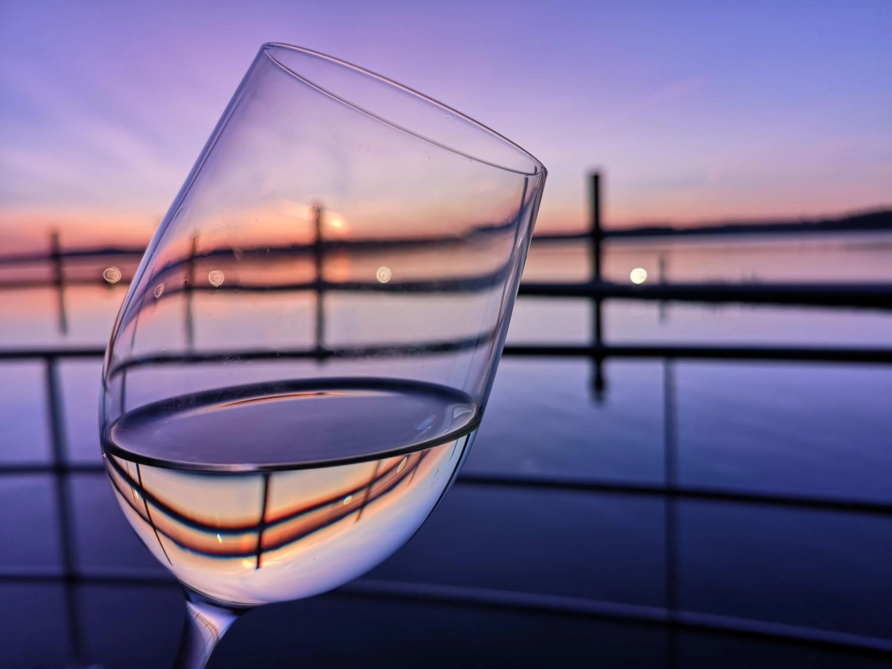 Sunset in Floating Village Brombachsee