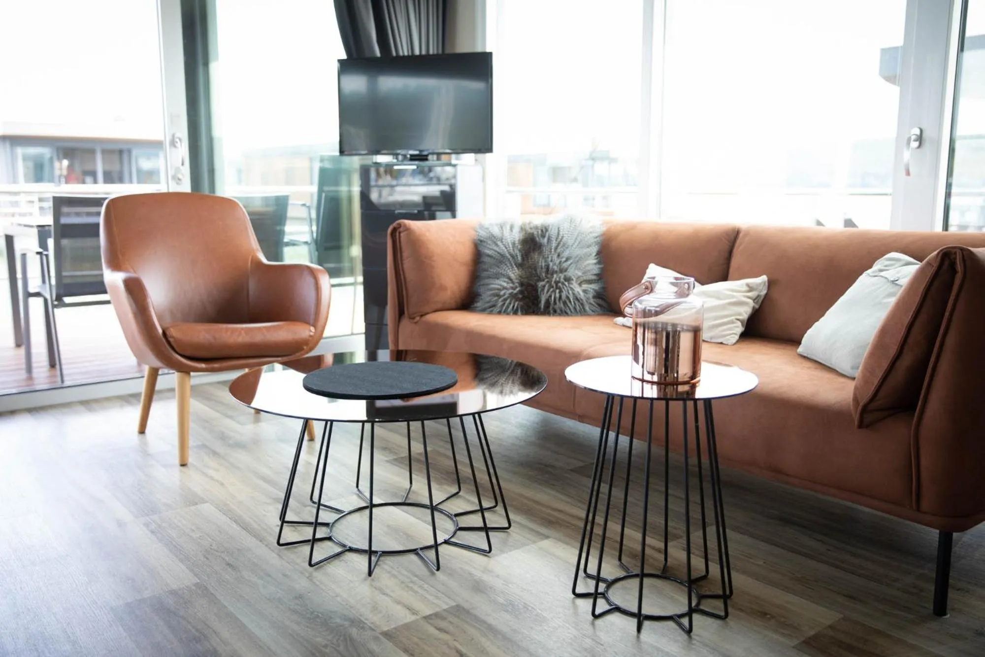 Living room in Floating Village Brombachsee