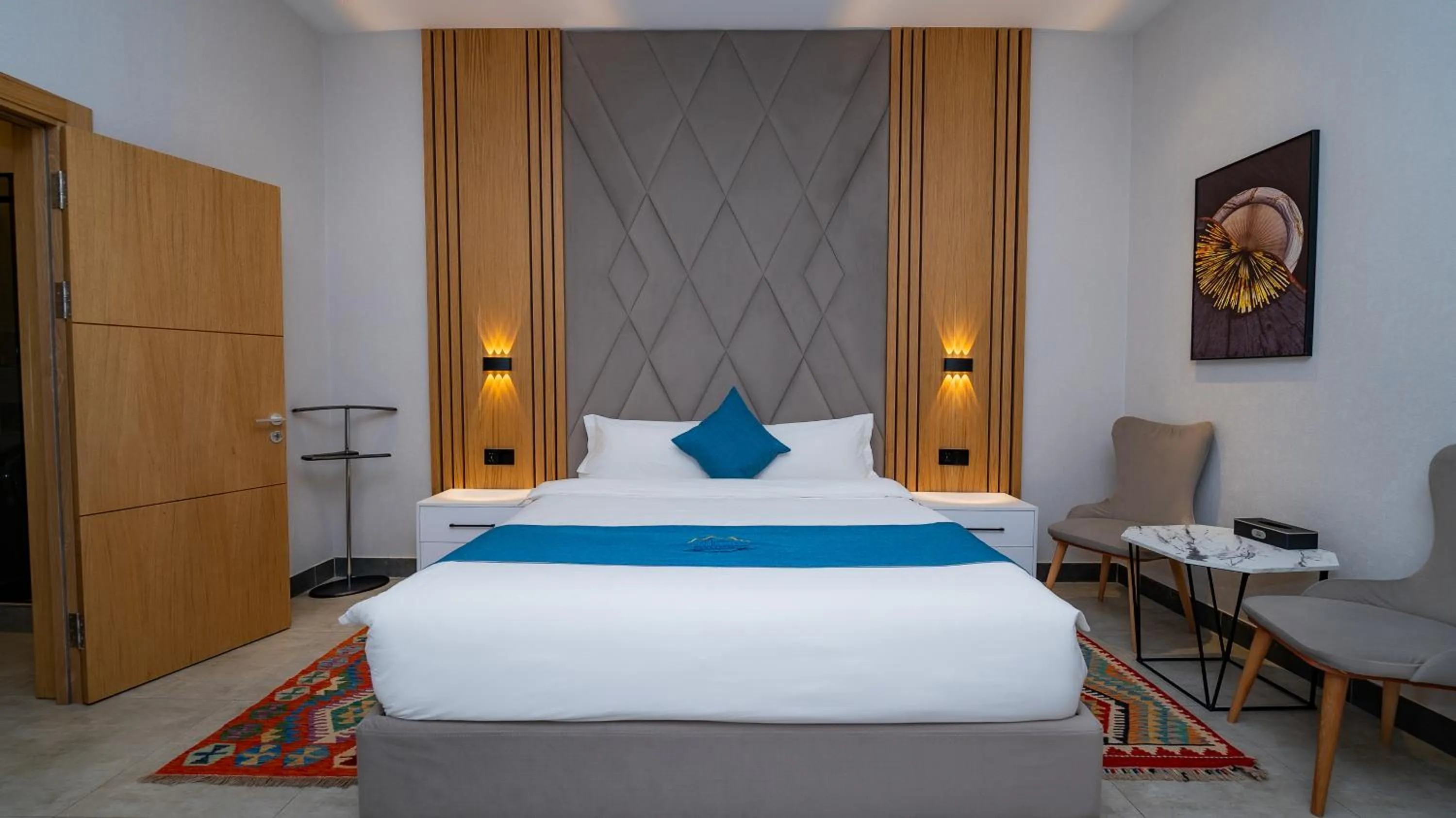 Bed in Parliament Palace Hotel